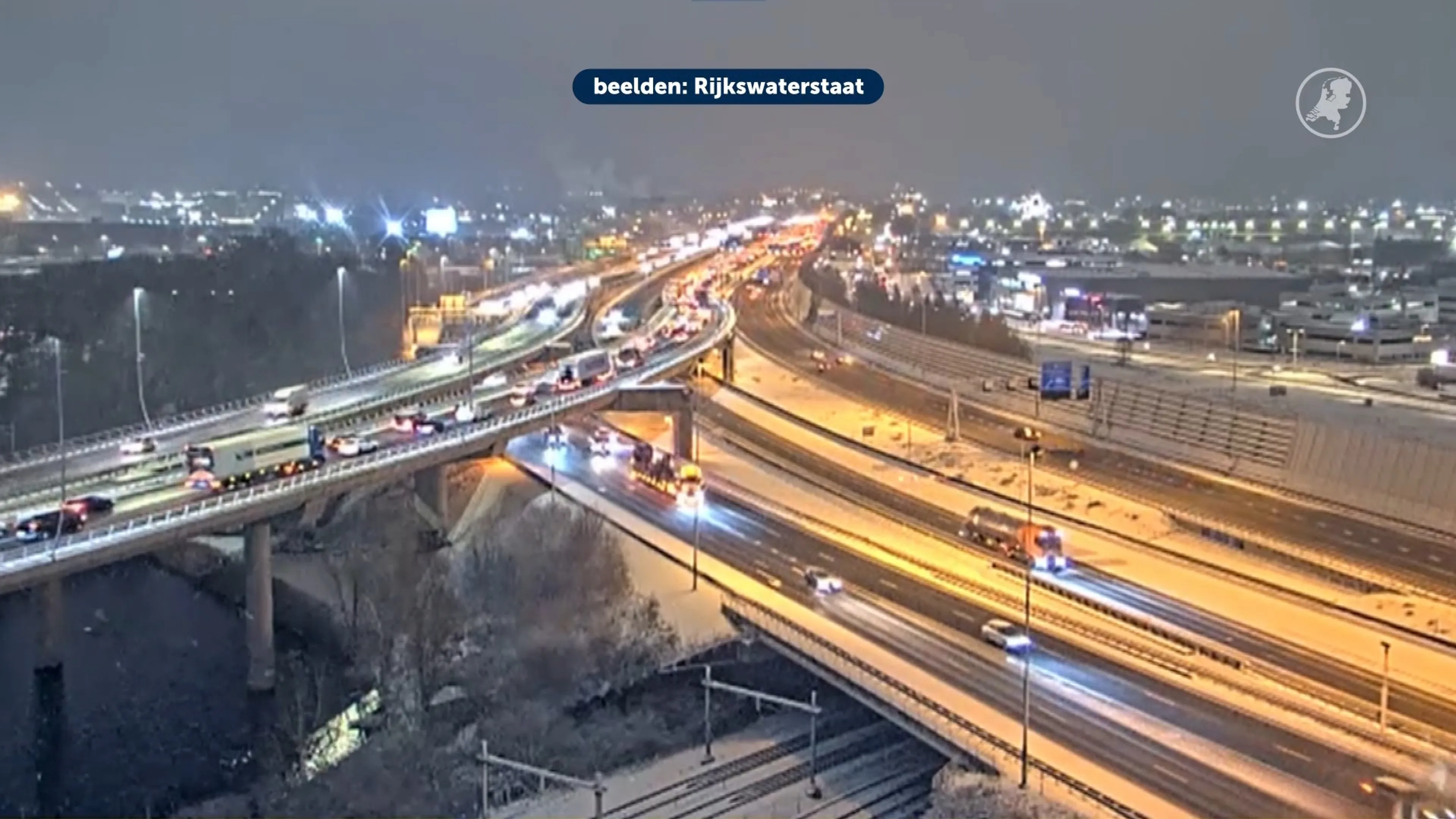 Thuis blijven door sneeuw: wat deed dat met de files?