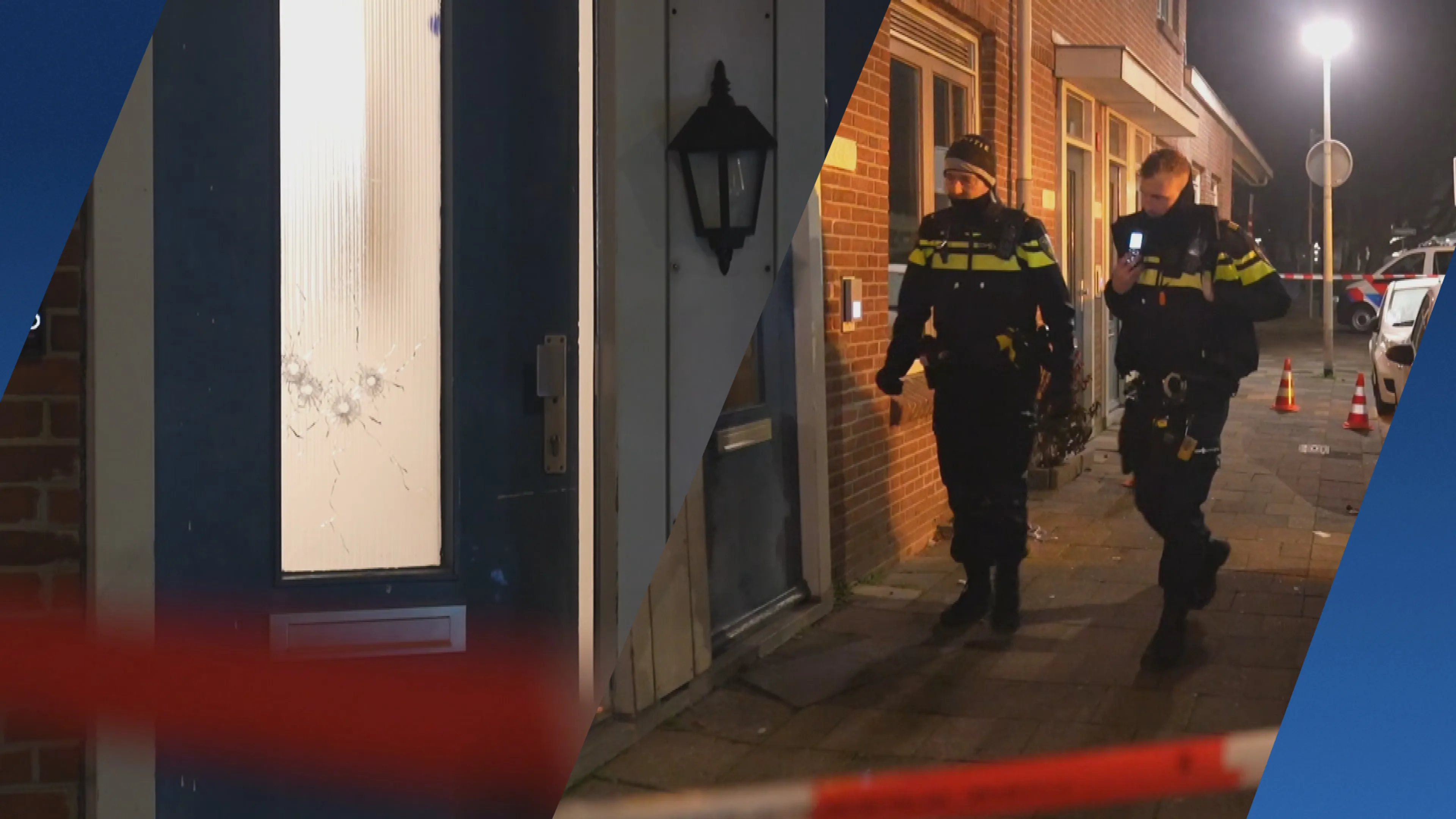 Kogelgaten in voordeur woning Rotterdam, 'verdachte vlucht op de fiets'