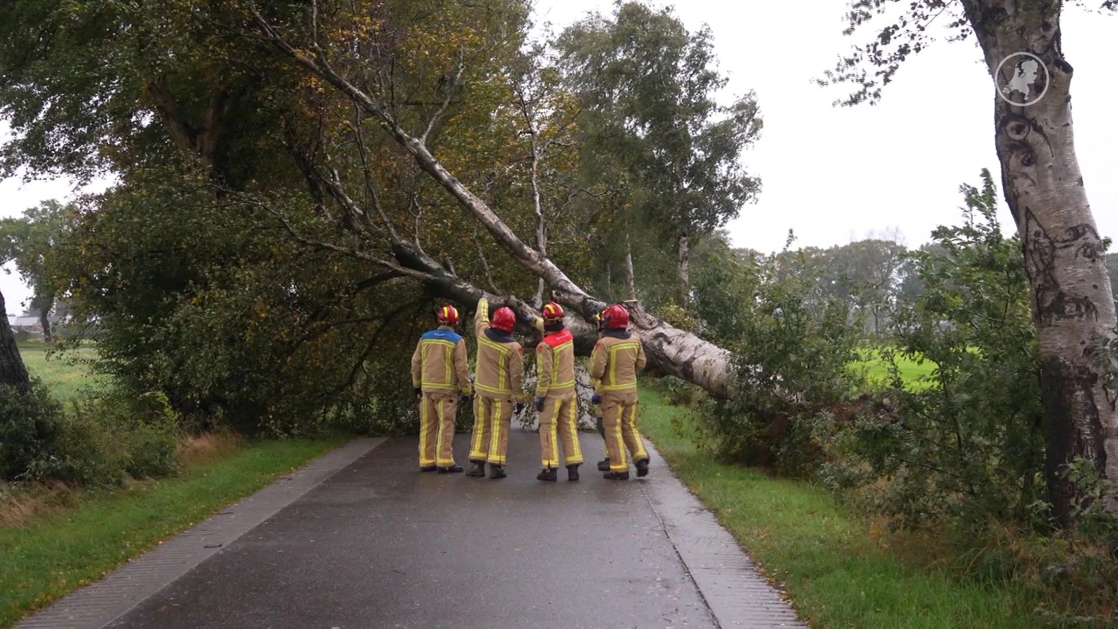 Storm Amy raast door Nederland