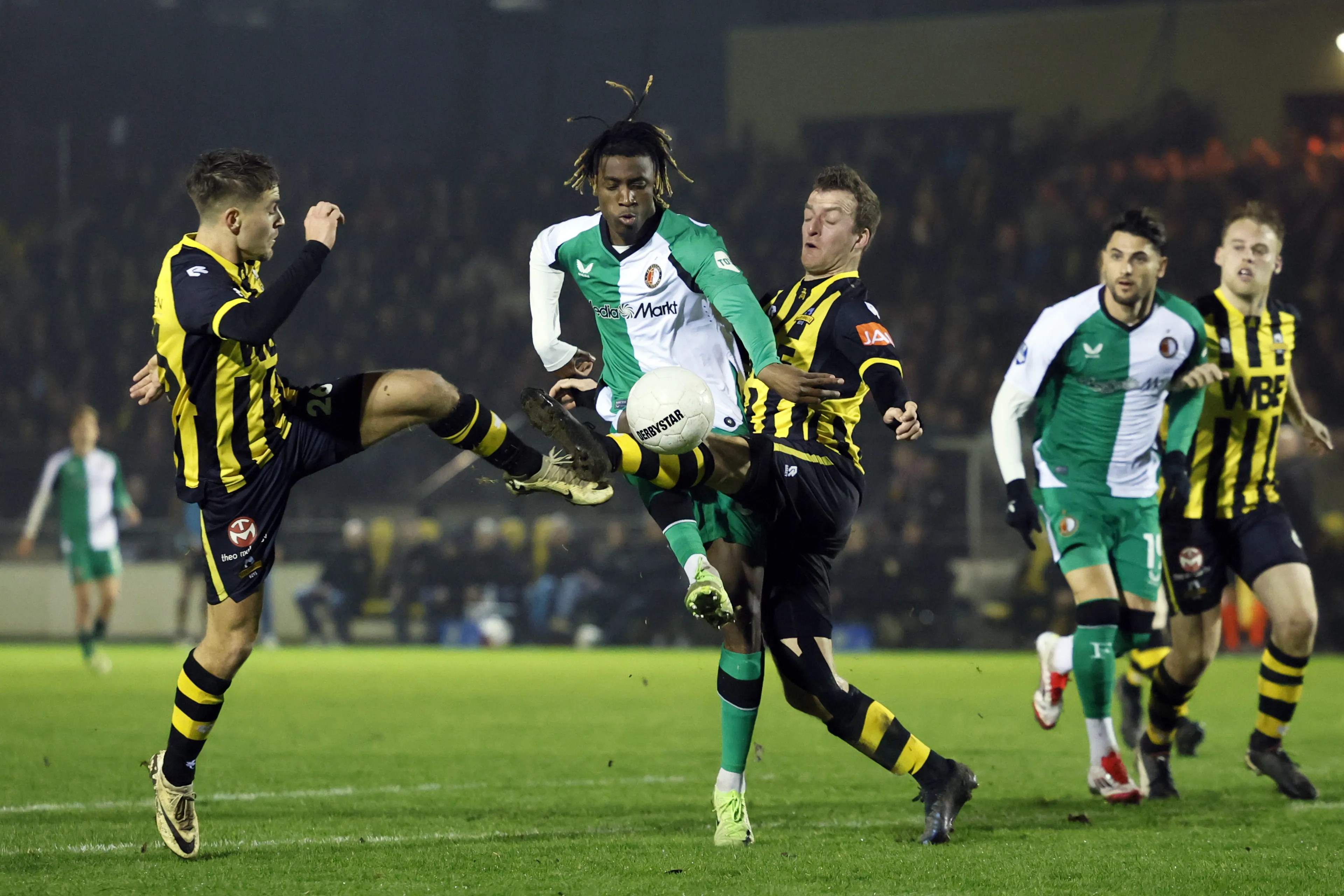 Rijnsburgse stunt tegen Feyenoord blijft uit: 1-4 nederlaag
