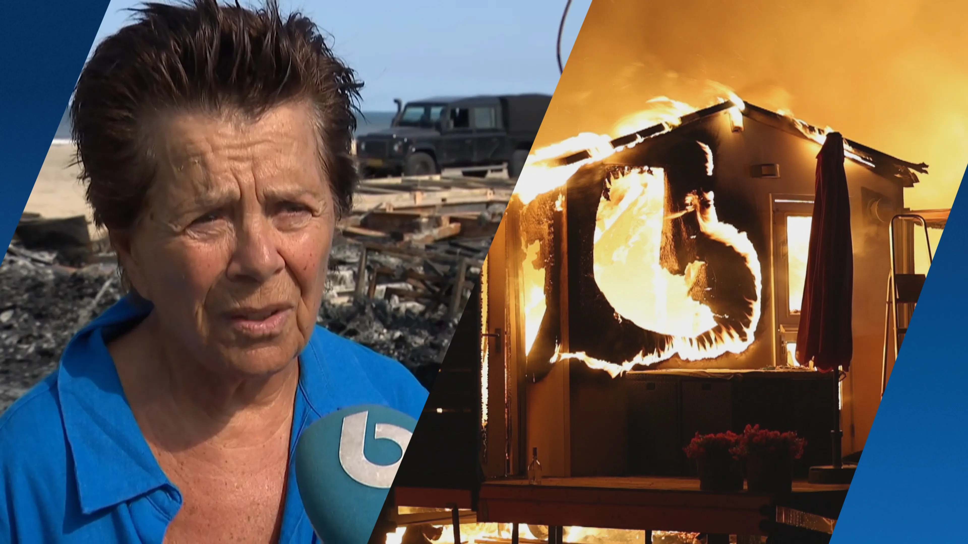 Netty verliest strandhuis bij felle brand in Wijk aan Zee: 'Onze droom is weg'