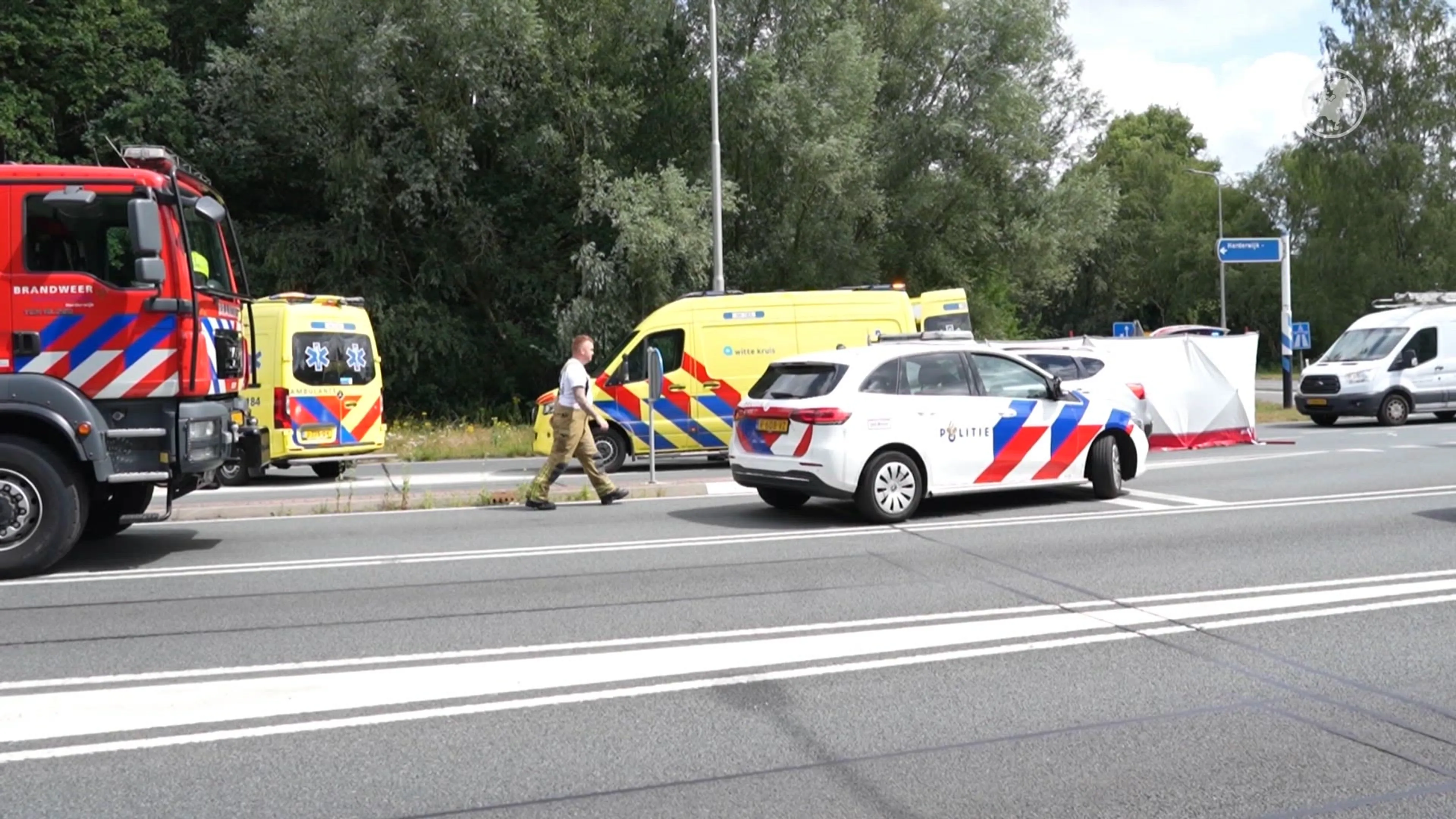 Een gevecht op de weg in Harderwijk eindigde in een reanimatie