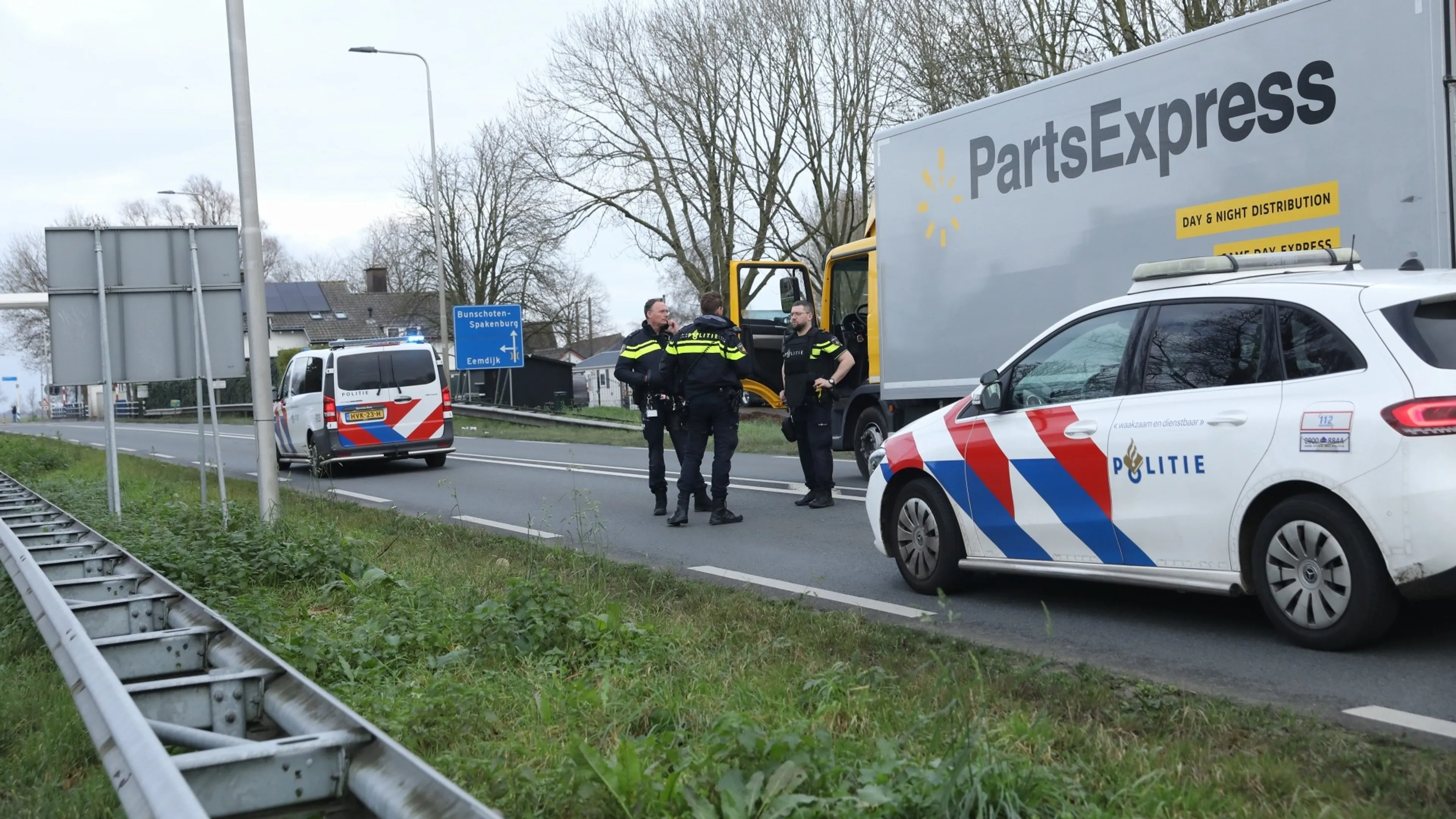 Overval op vrachtwagen bij A1 richting Muiden ging om drugs