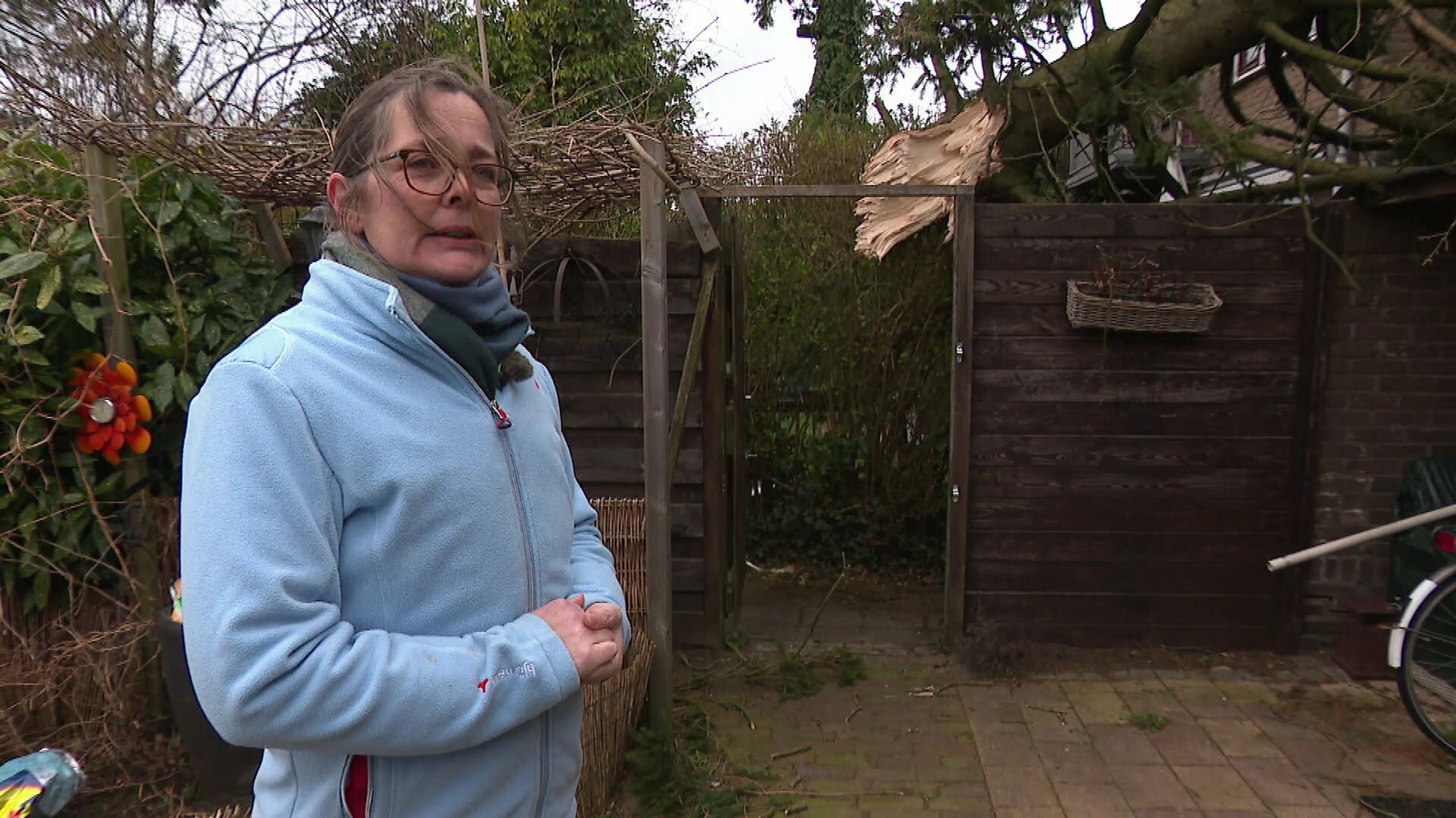 Tanja's nachtmerrie kwam uit door omvallende boom, maar nu kan ze weer rustig slapen