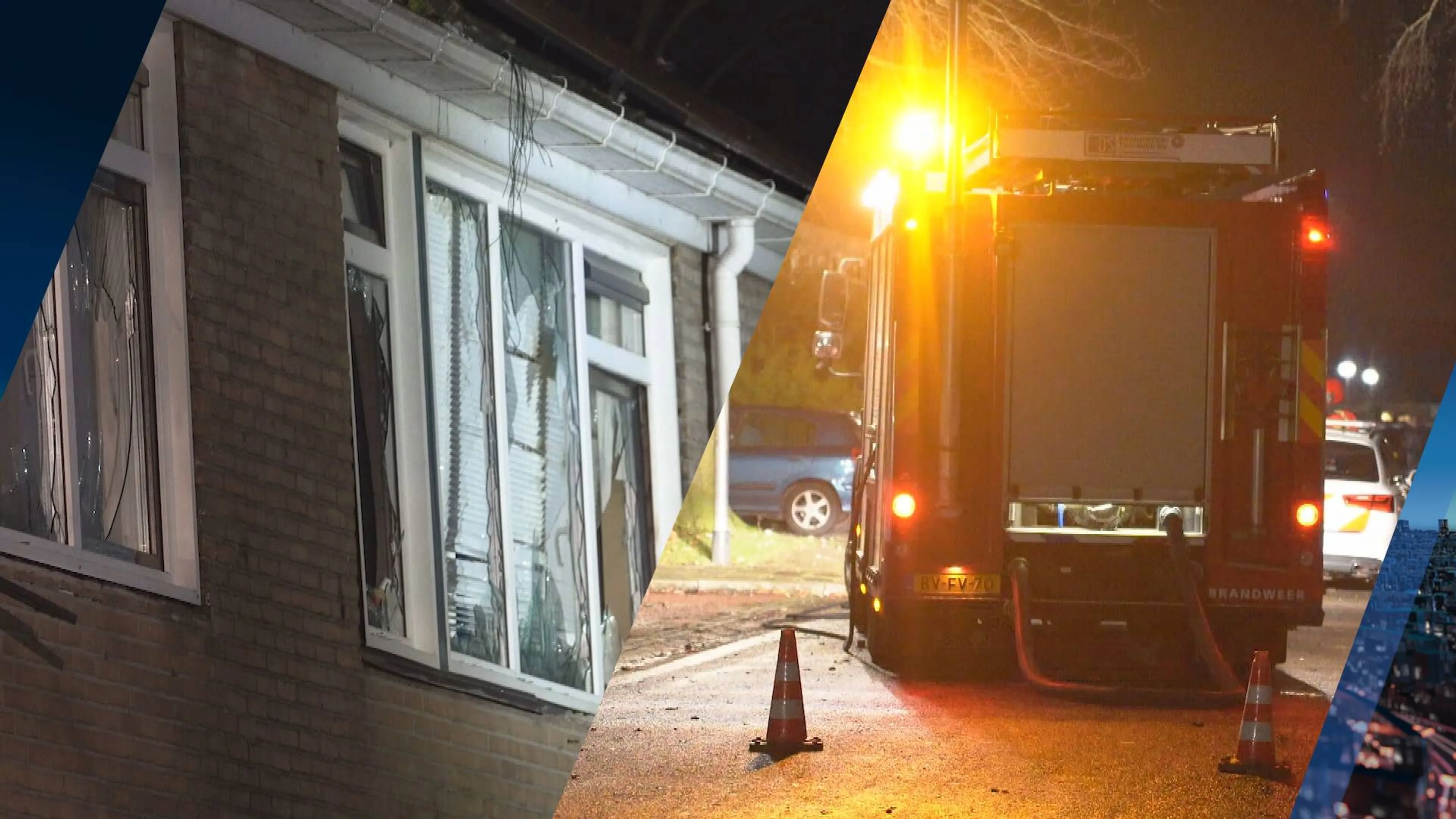 Straat in Midwolda in ravage veranderd door enorme vuurwerkbom