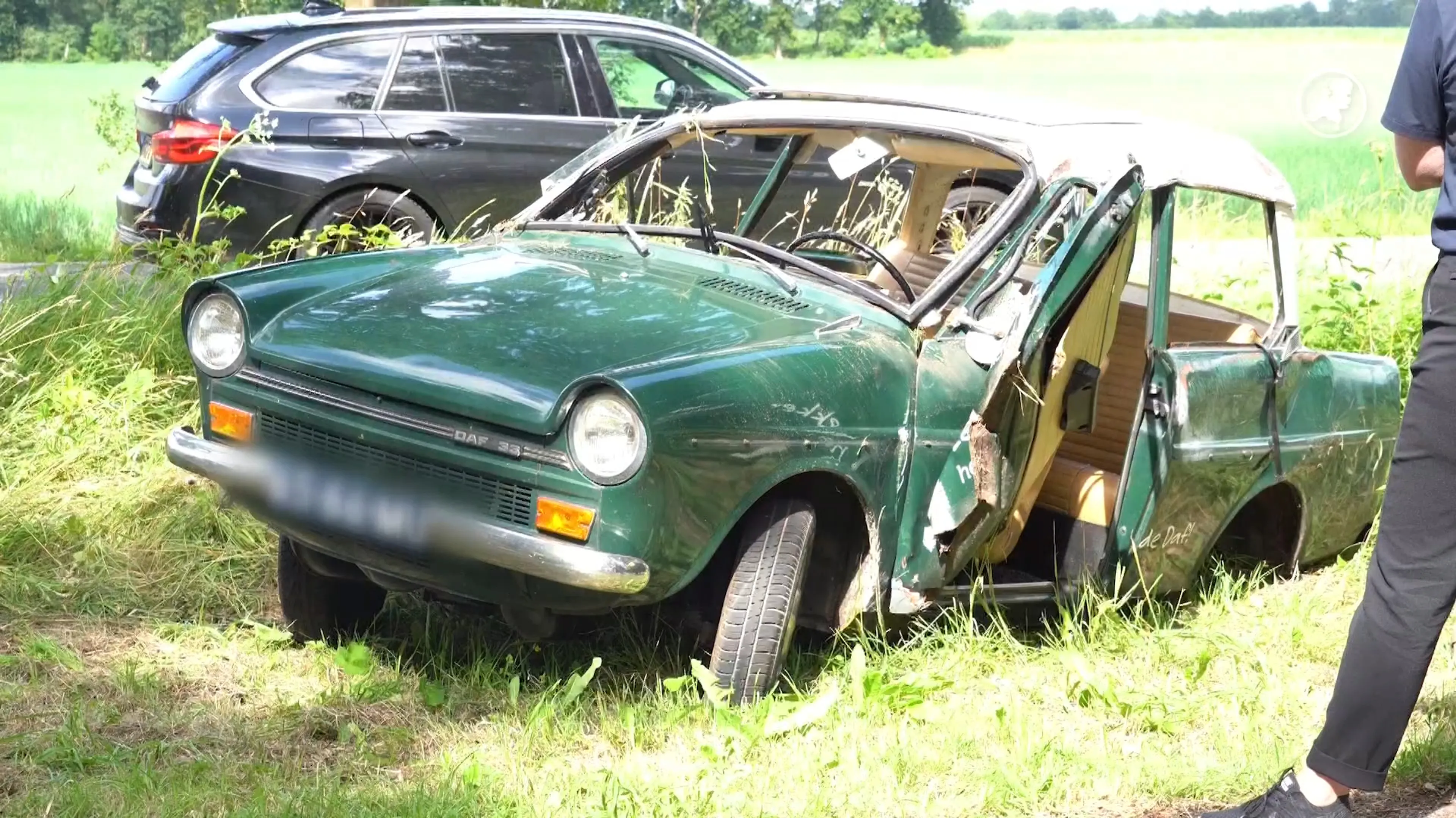 Oldtimer verongelukt in Smilde: vier gewonden, twee ernstig