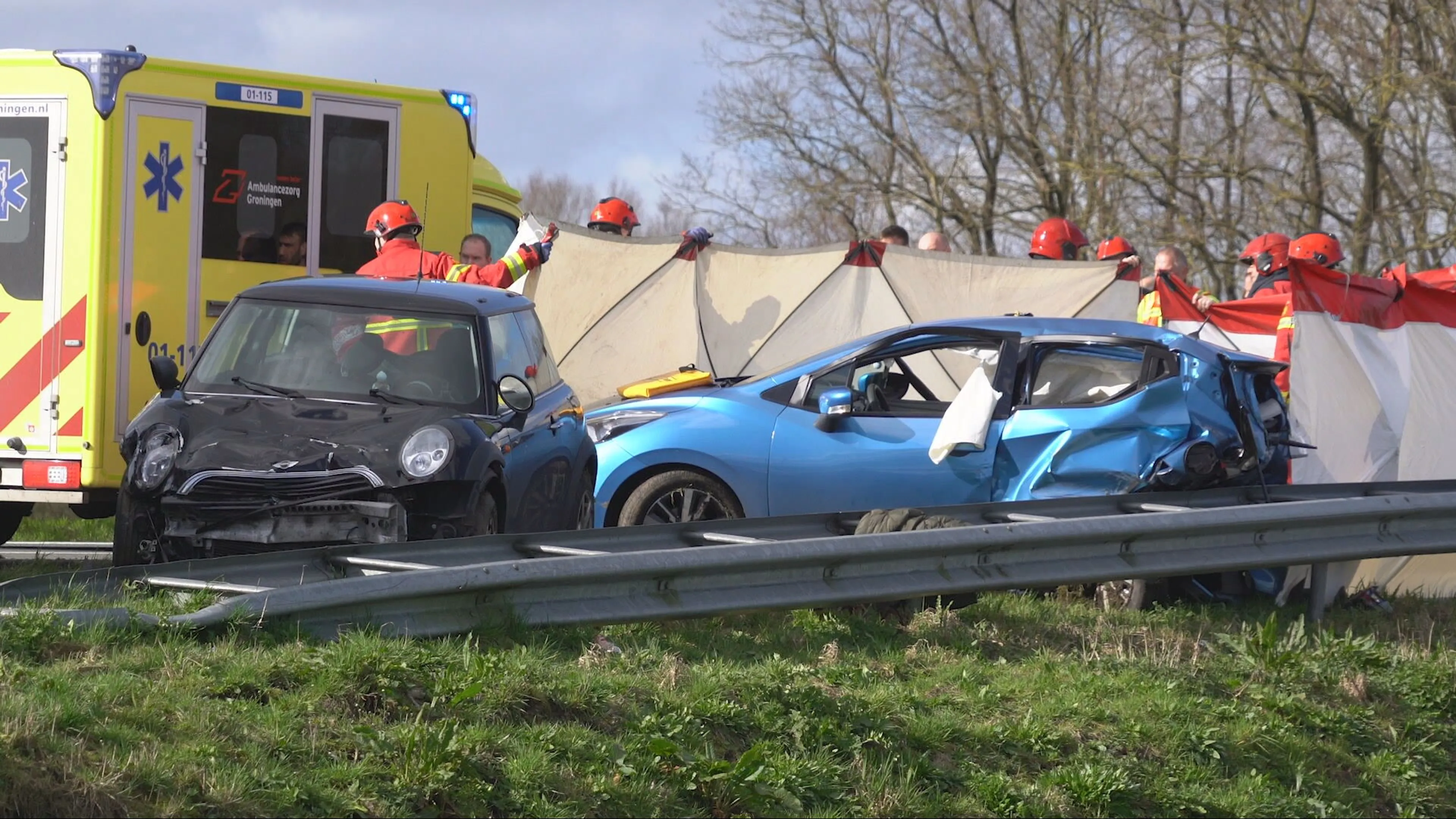 Vrouw (45) uit Sappemeer overleden door heftig ongeval op N33