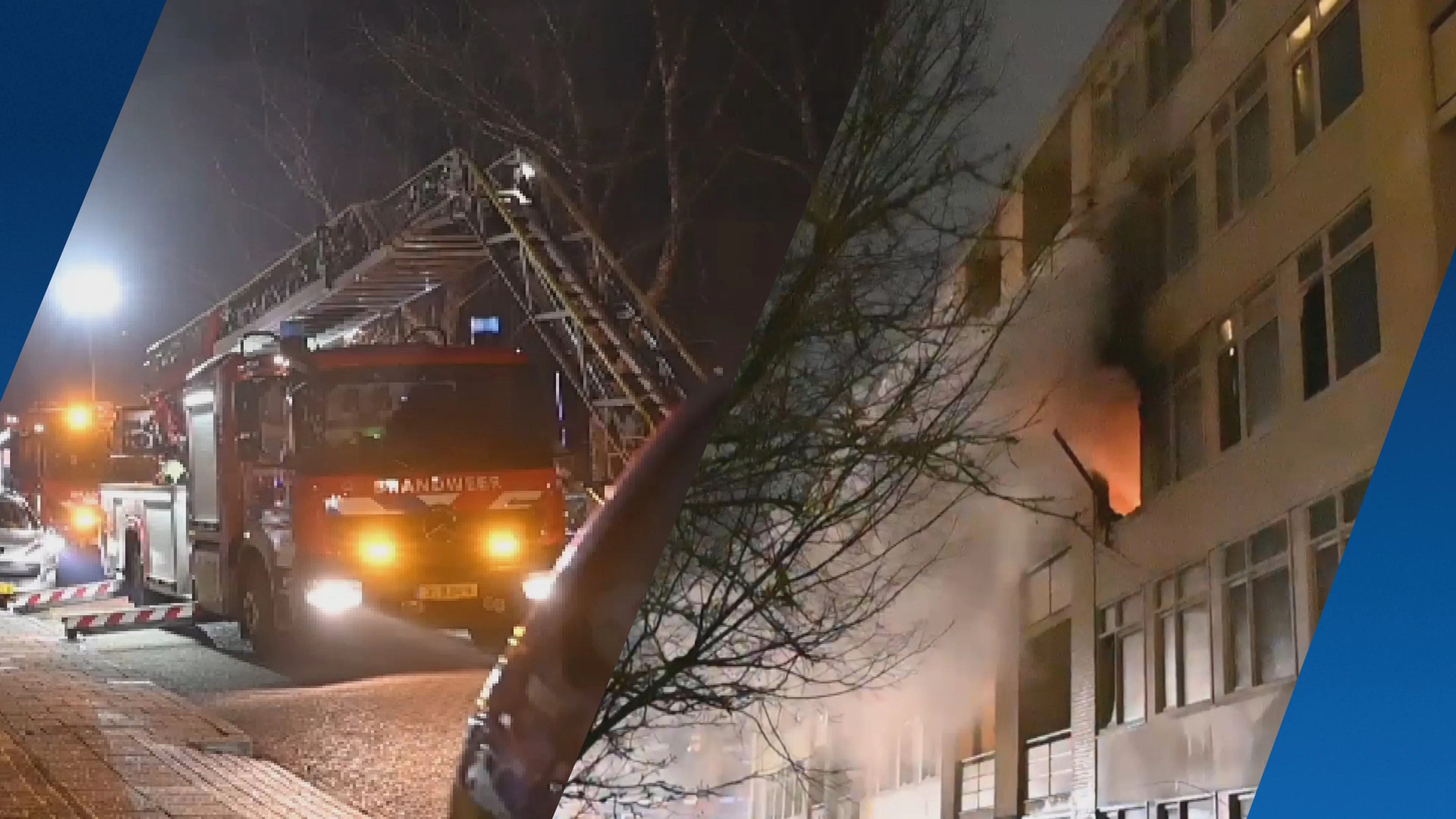 Brand in flatgebouw in Almelo: brandweer redt bewoners van balkon
