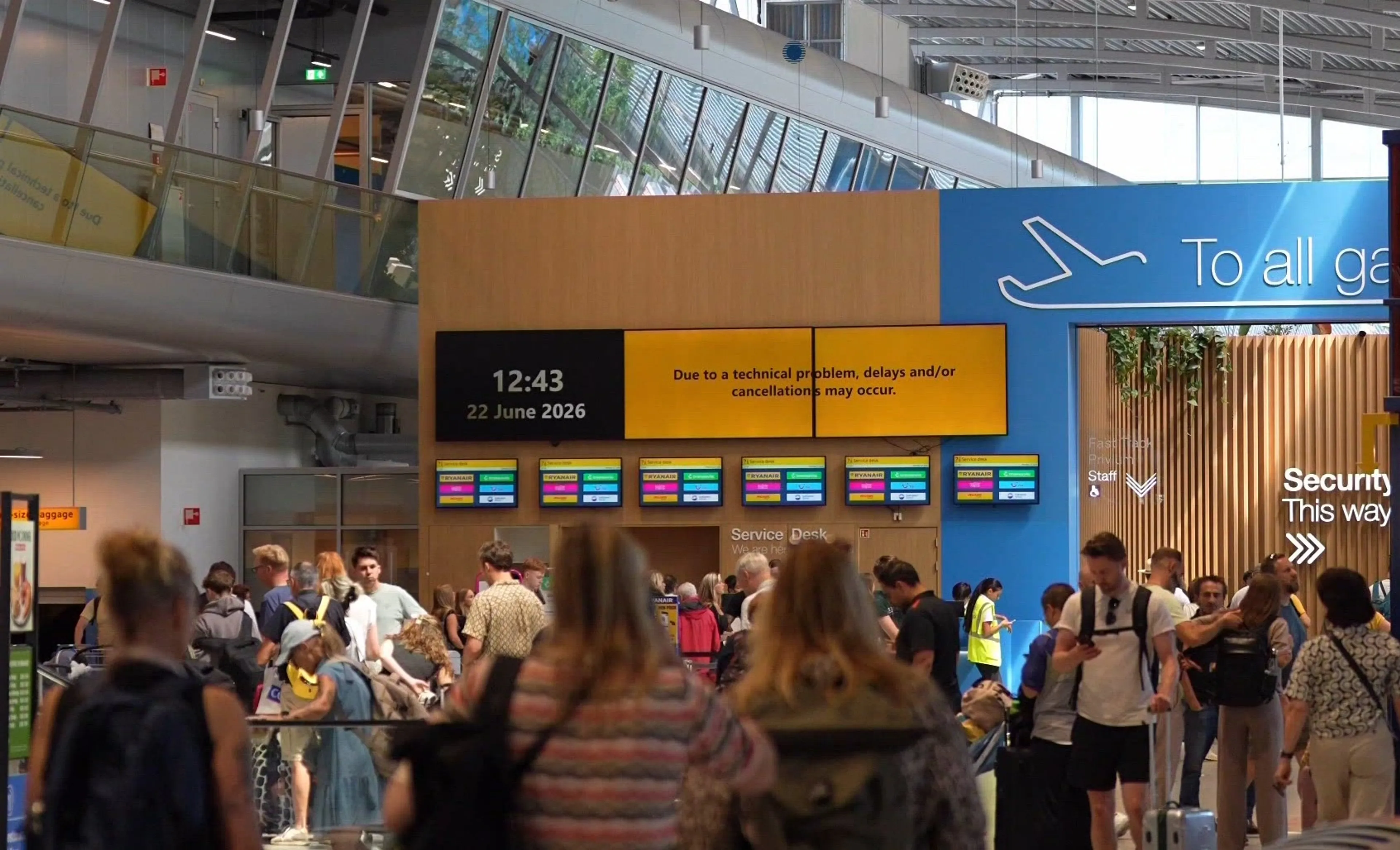 Geen vliegverkeer op Eindhoven Airport door een storing