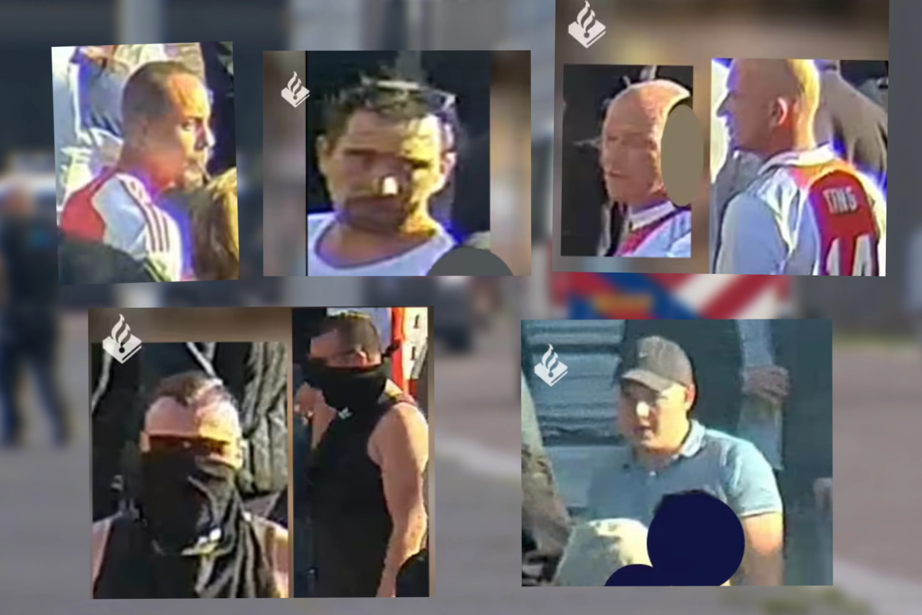 Politie plaatst foto's van verdachte stenengooiers bij Klassieker