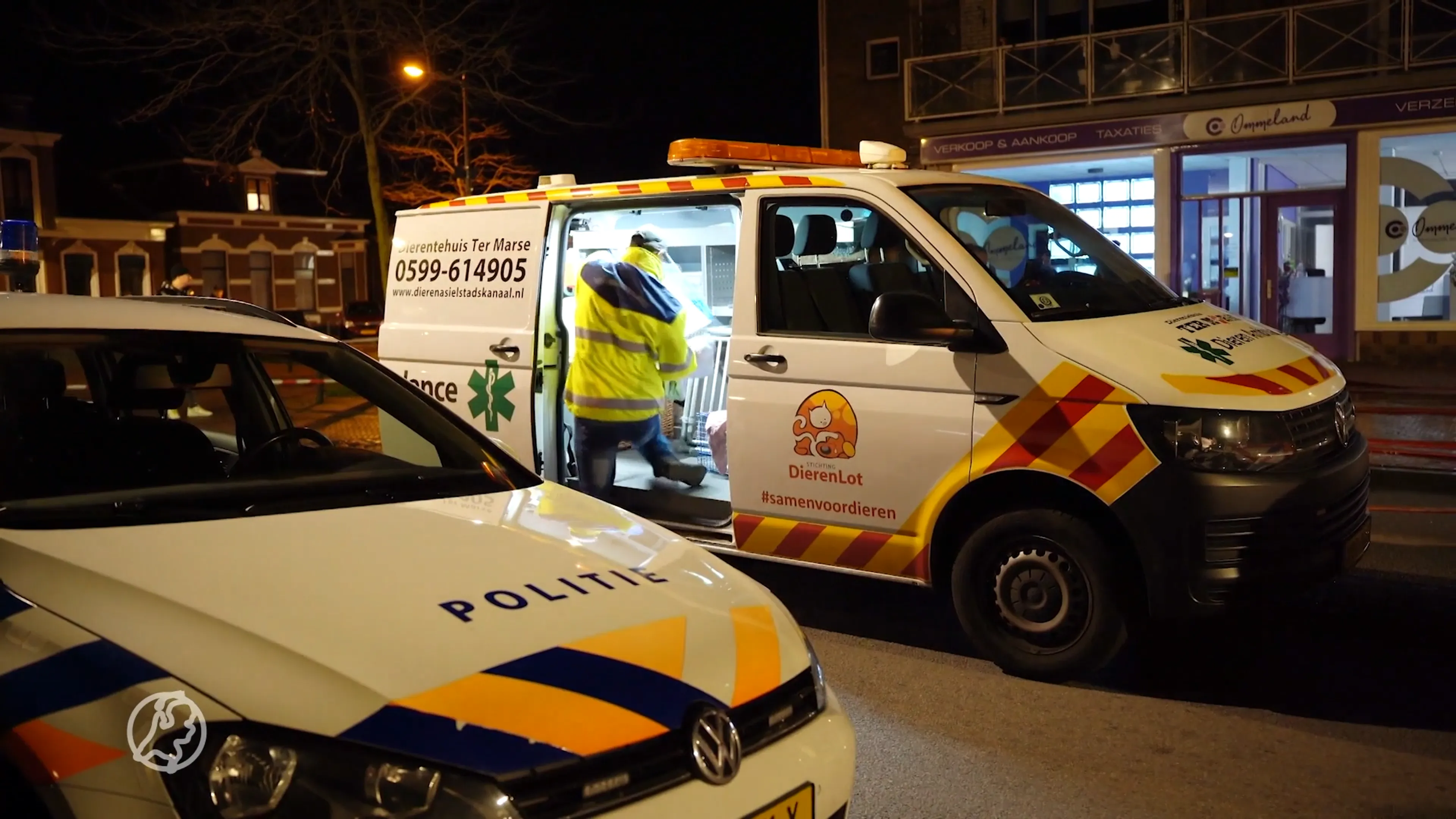 Politie komt voor steekpartij maar ziet brand, gewonde bewoners en evacuatie huisdieren