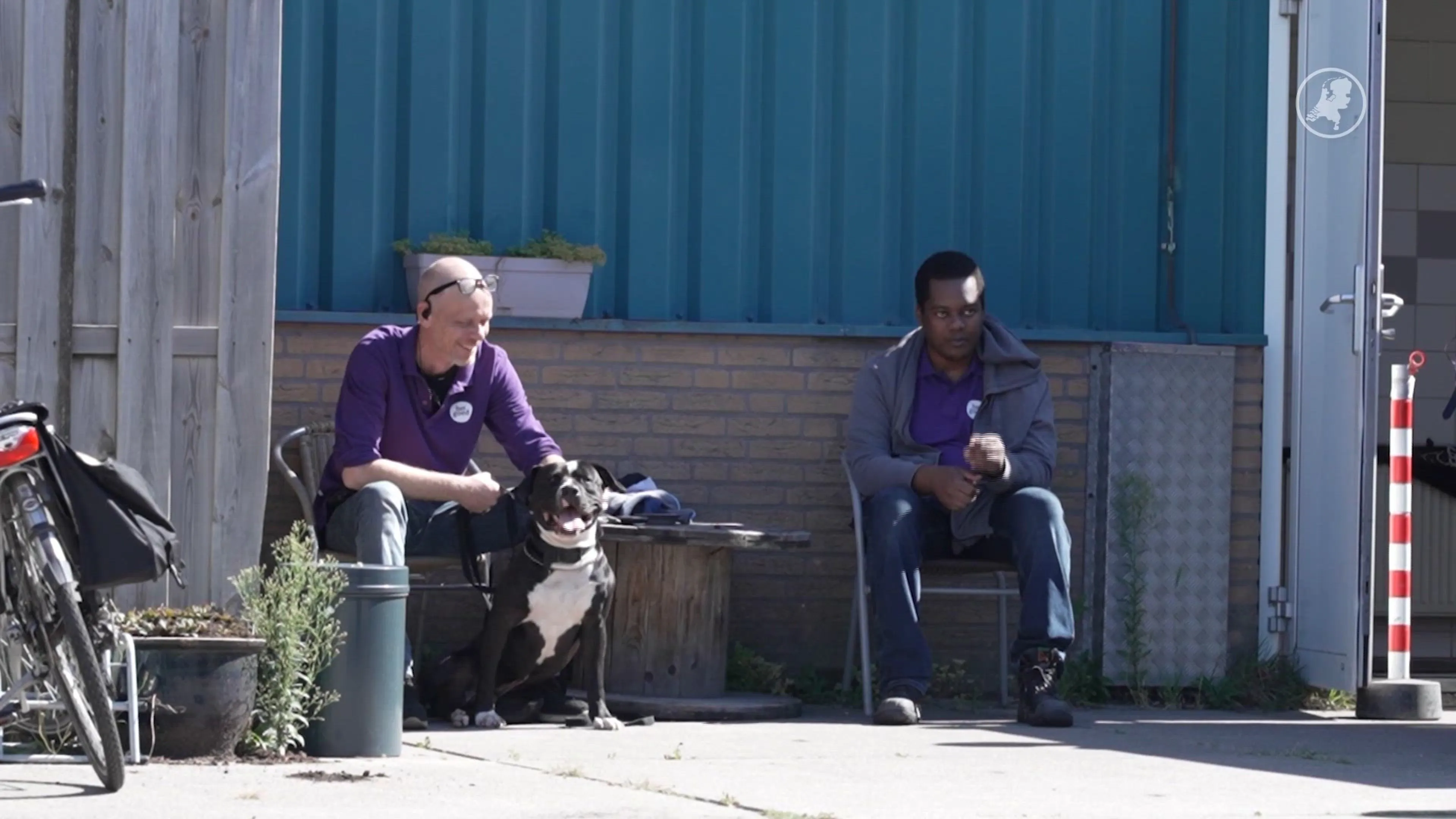 Hond gedumpt voor kringloopwinkel in Vlaardingen
