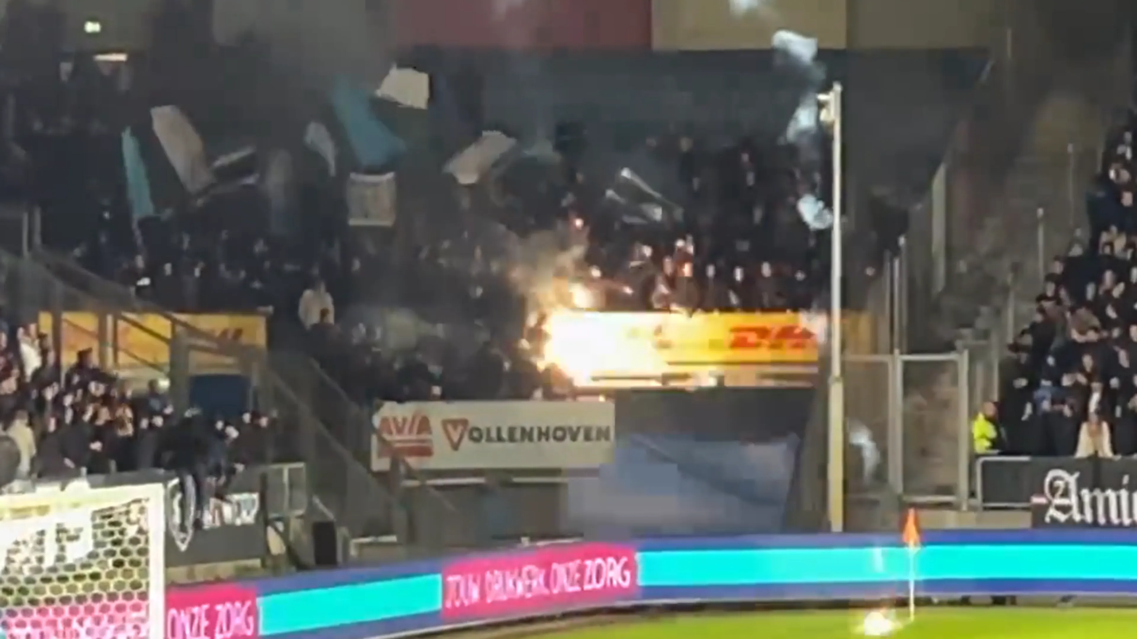 Rellen bij Willem II-Den Bosch: 'Beelden die we normaal nooit meer zien in Nederland'