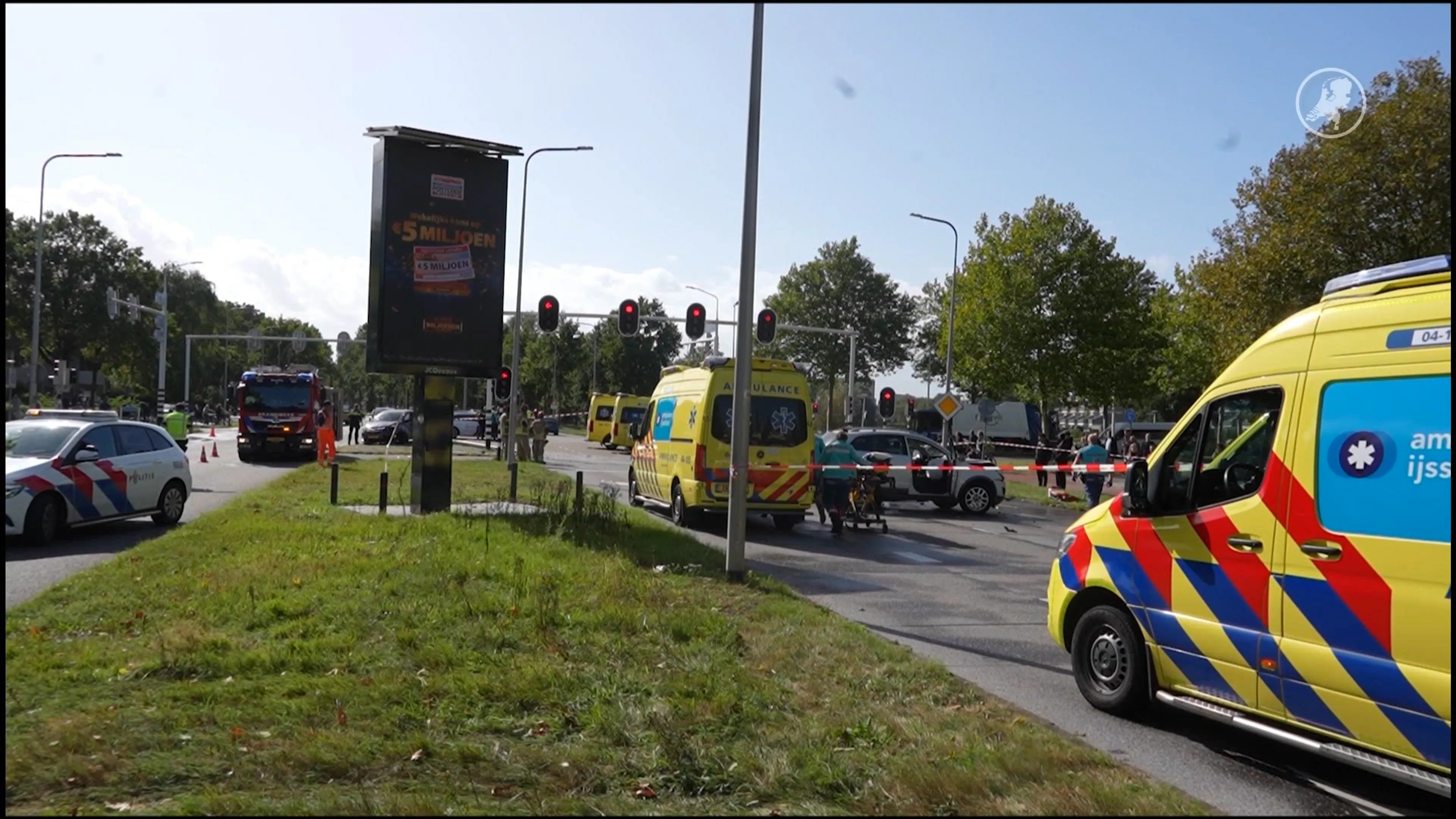 Zes gewonden na ongeval in Zwolle, bestuurder aangehouden