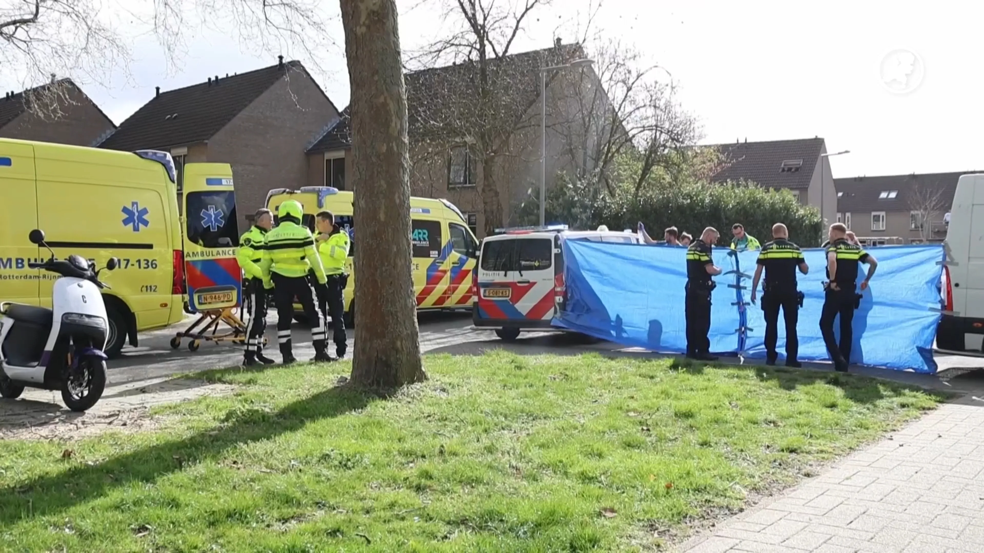 Voetganger overleden na aanrijding met bestelbus in Rotterdam