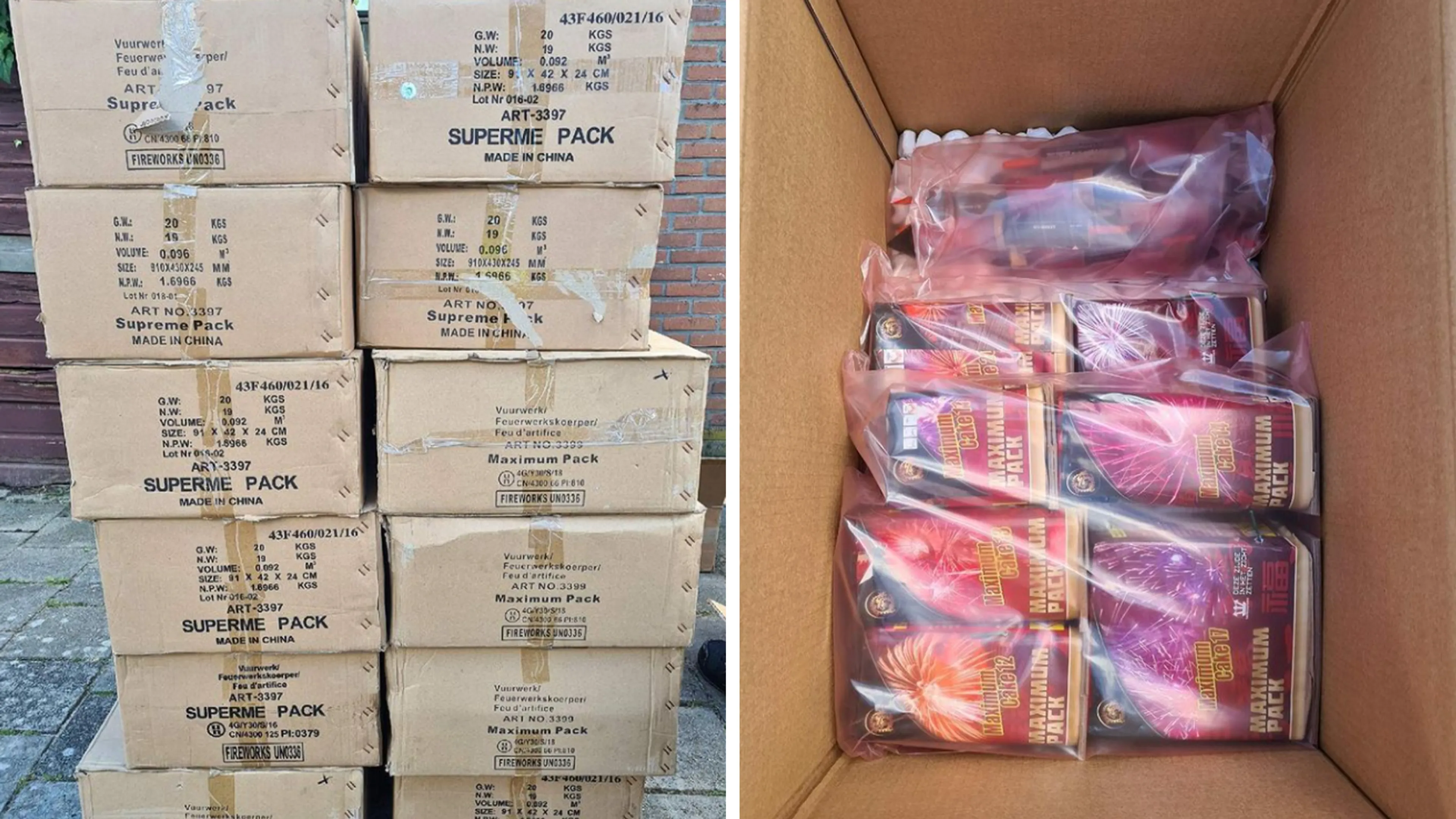 Politie vindt ruim 250 kilo vuurwerk in woonwijk Dronten