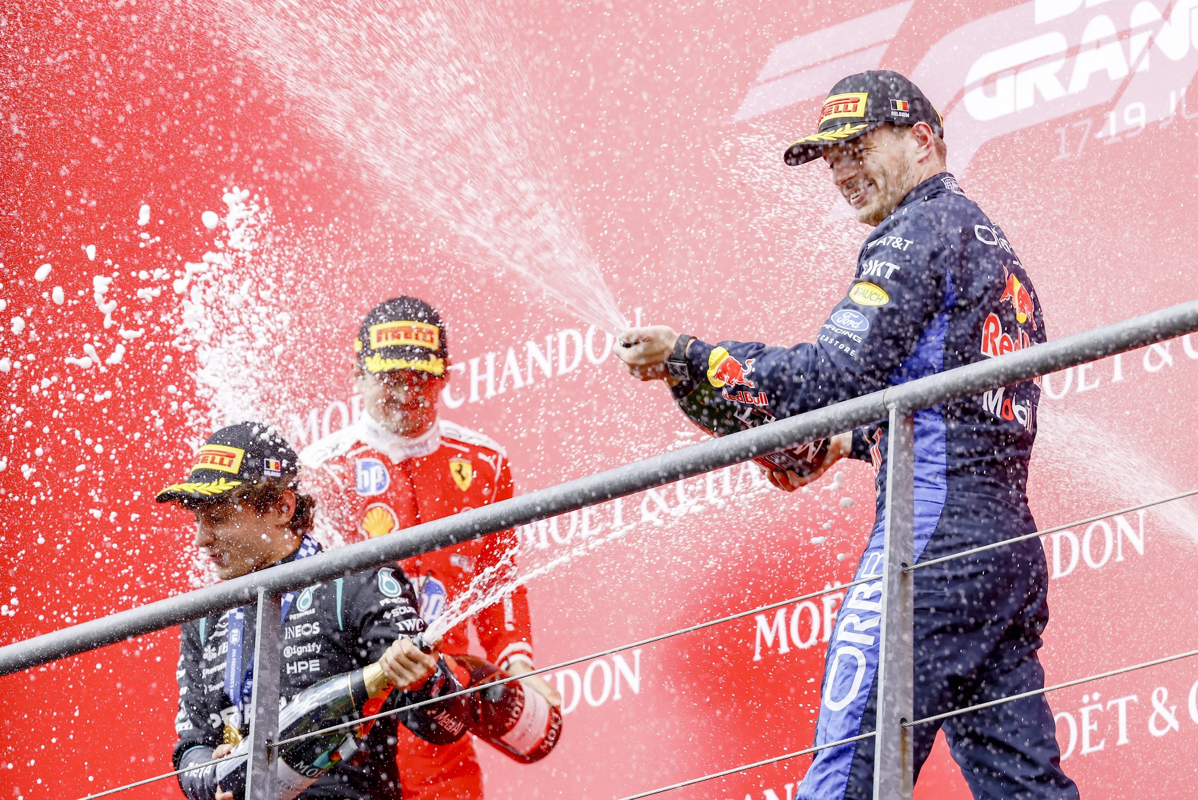 Max Verstappen 'tevreden' met 3de plek in Grote Prijs van België