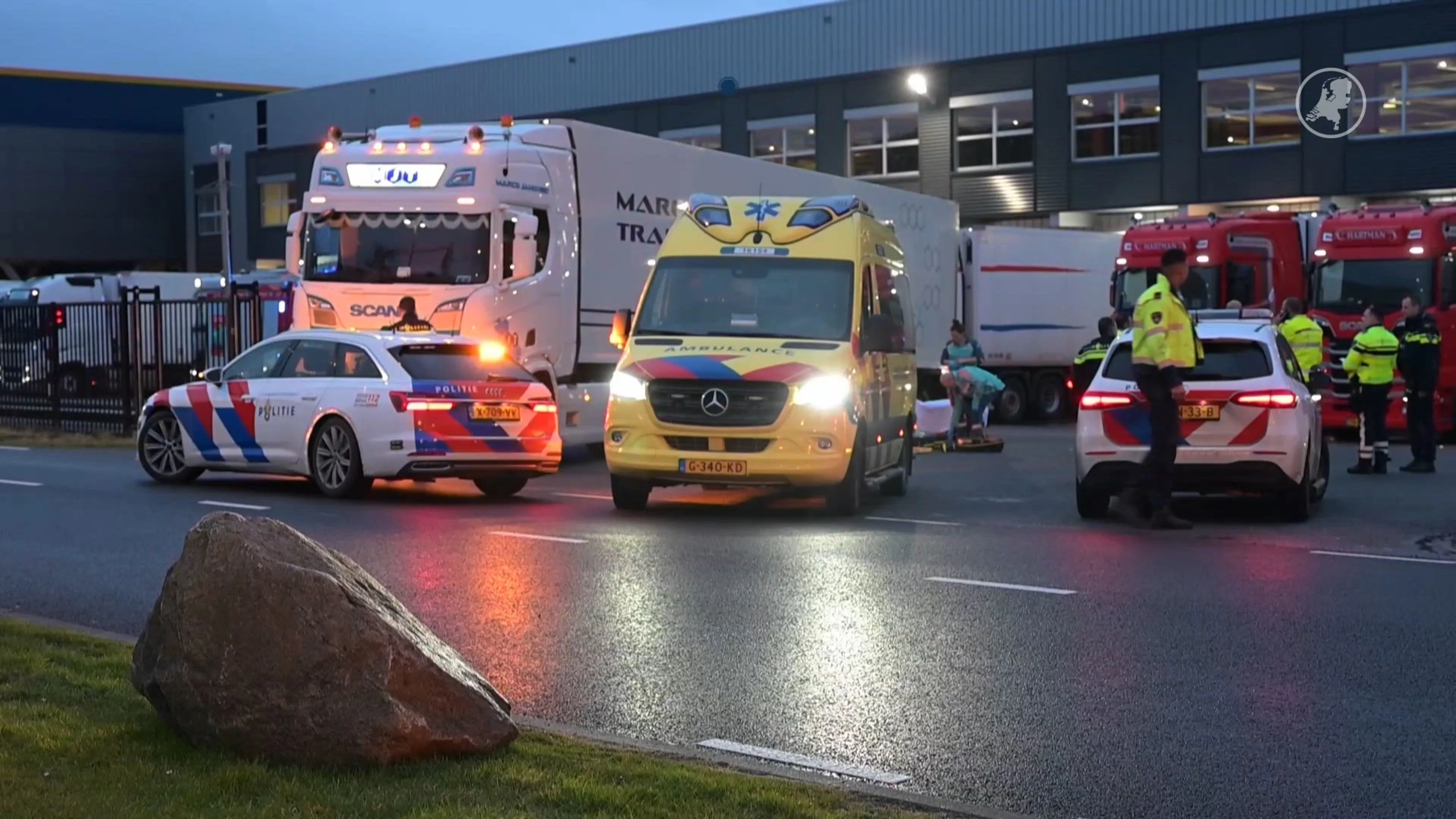 64-jarige man overleden na aanrijding met vrachtwagen in Waddinxveen