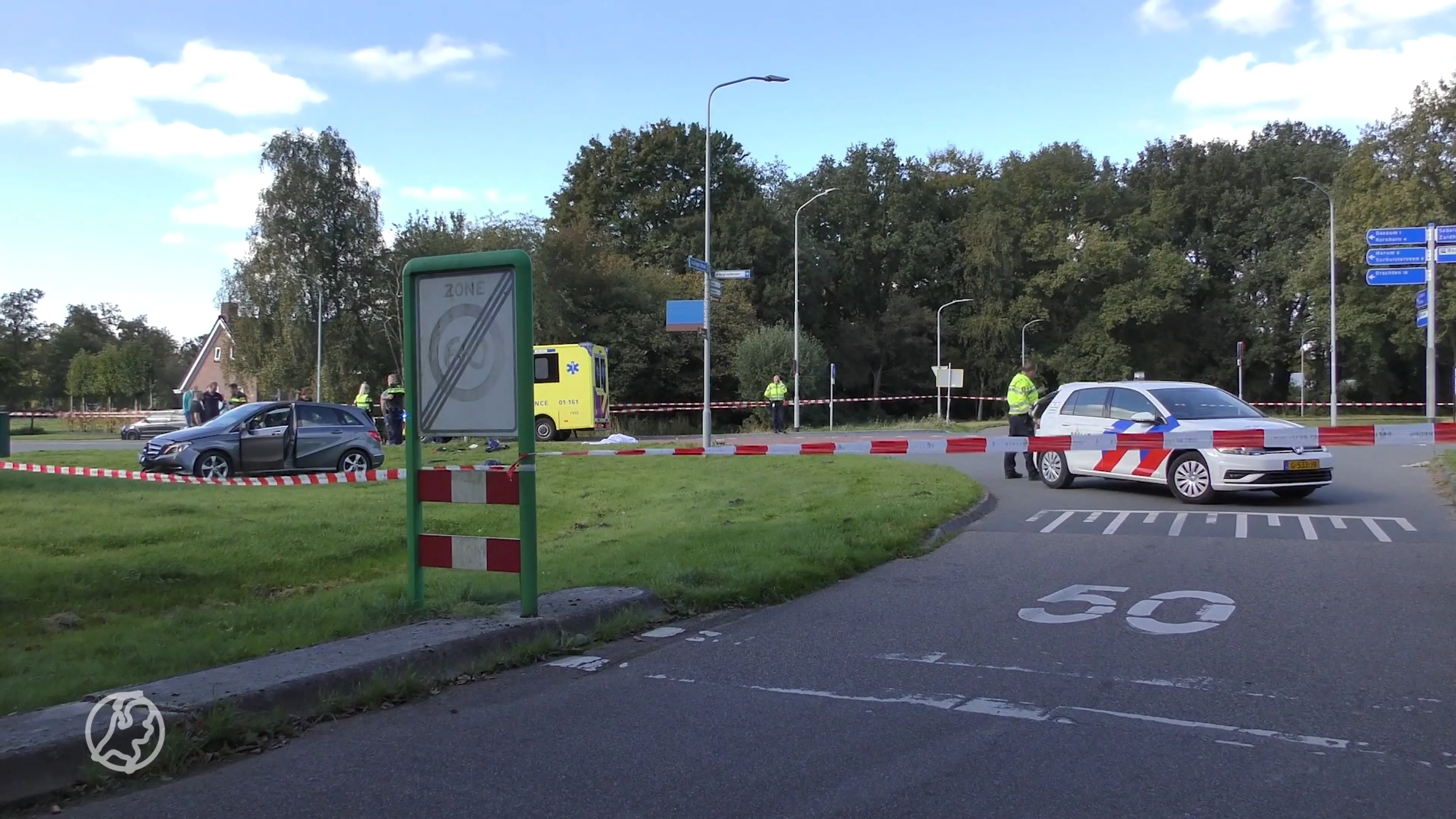 Motorrijder overlijdt na fatale botsing in Grootegast
