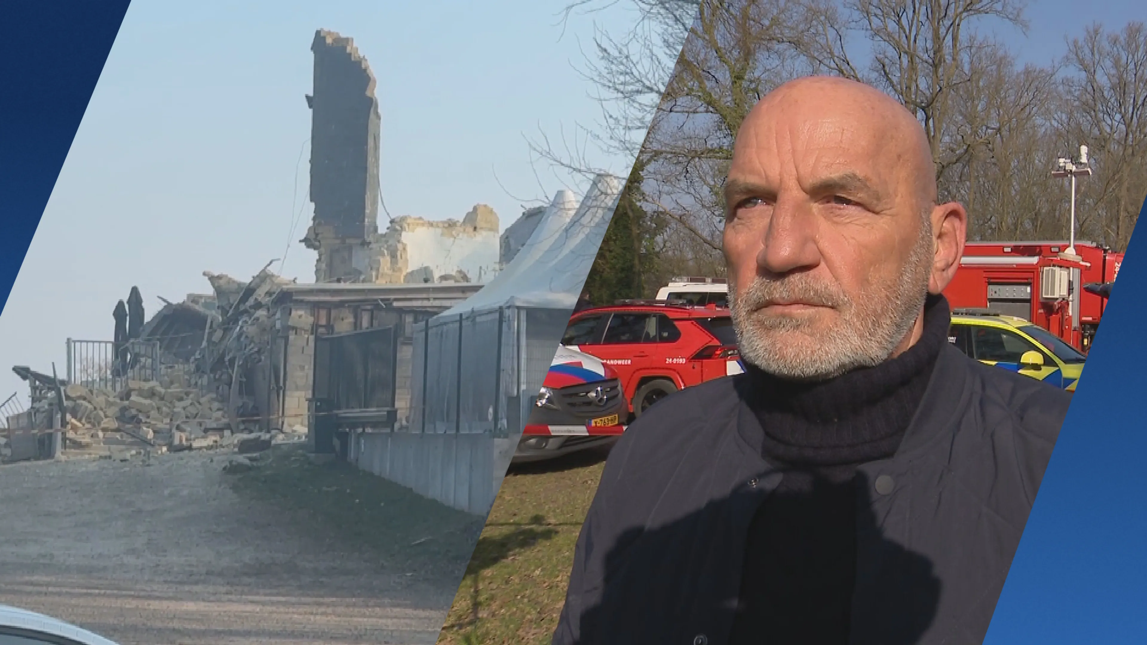 Burgemeester Valkenburg over ingestorte toren: aan ramp ontsnapt