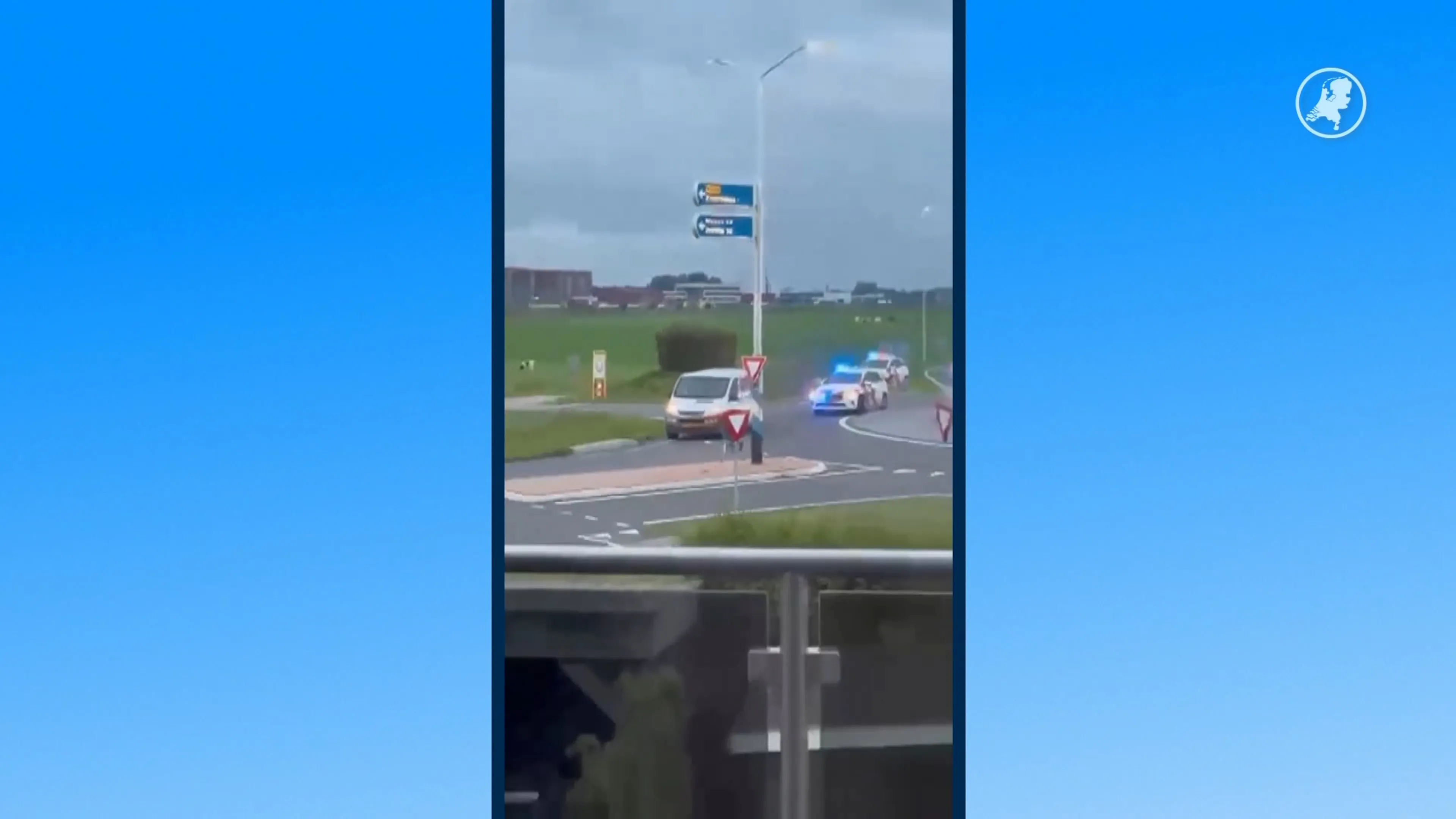 Wildwesttaferelen in Drenthe en Overijssel: politie jaagt uur lang op bestelbus