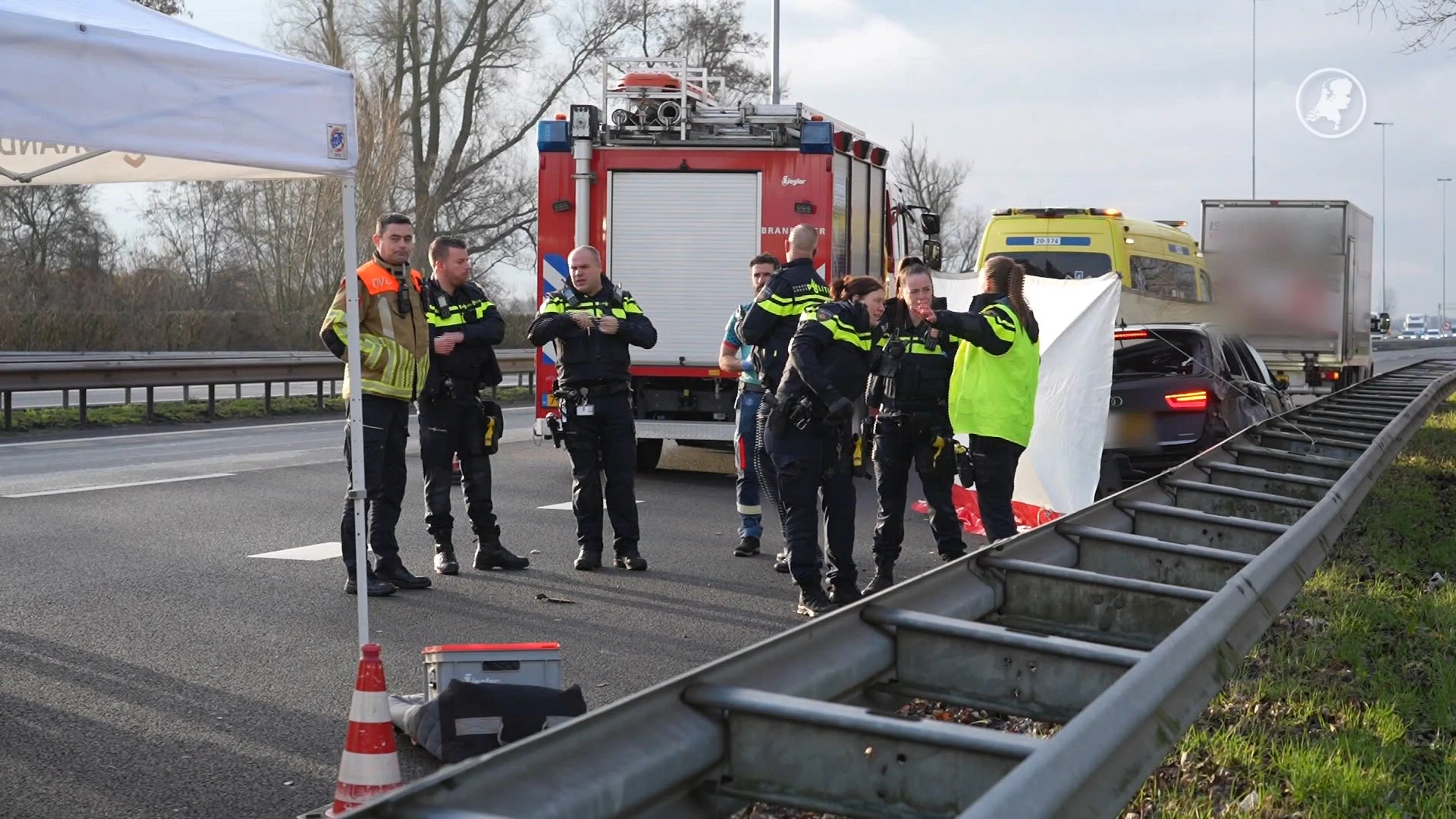 Dodelijke aanrijding op A27 bij Nieuwendijk