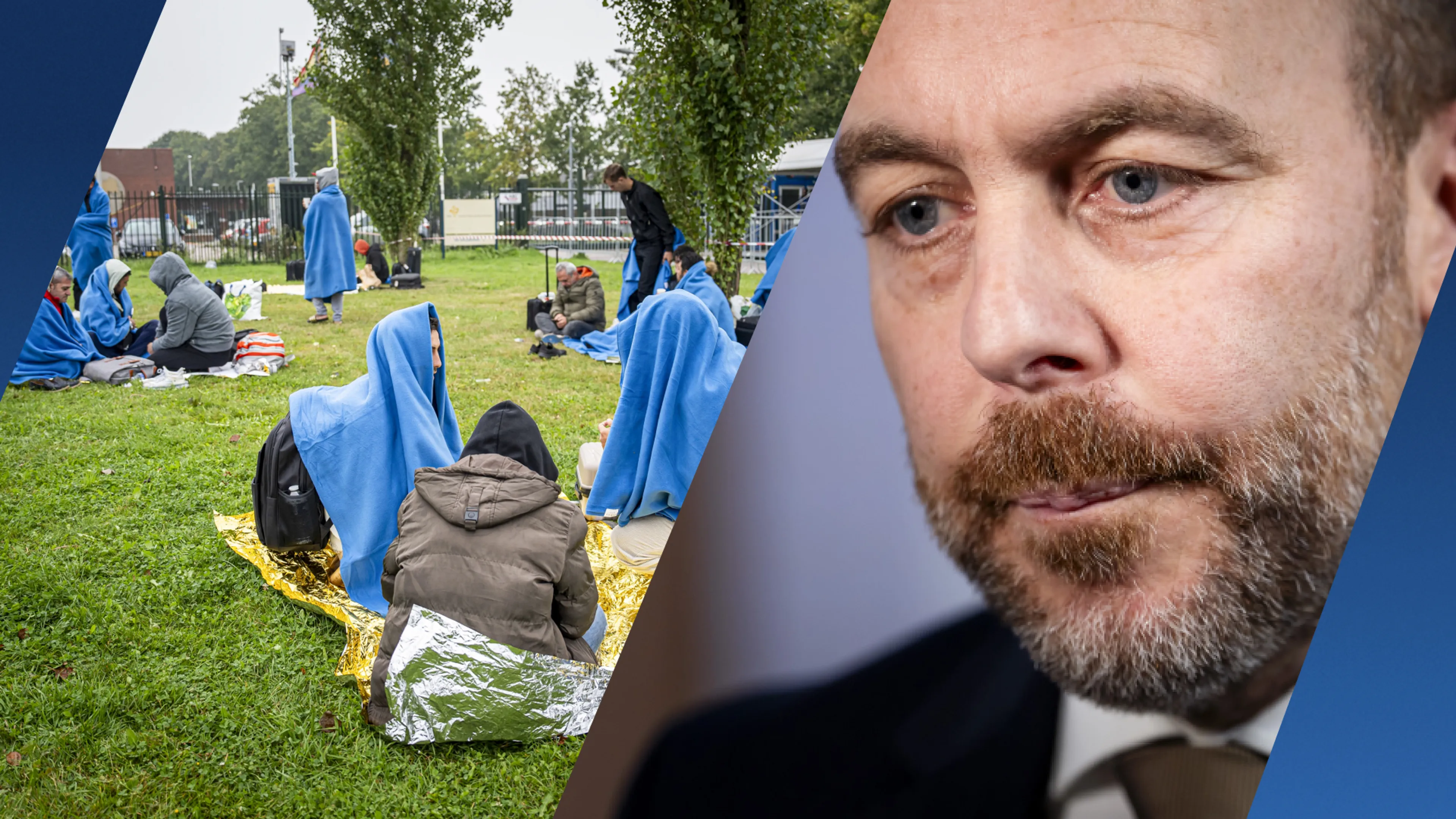 Van den Brink vreest dat asielzoekers buiten moeten blijven in Ter Apel