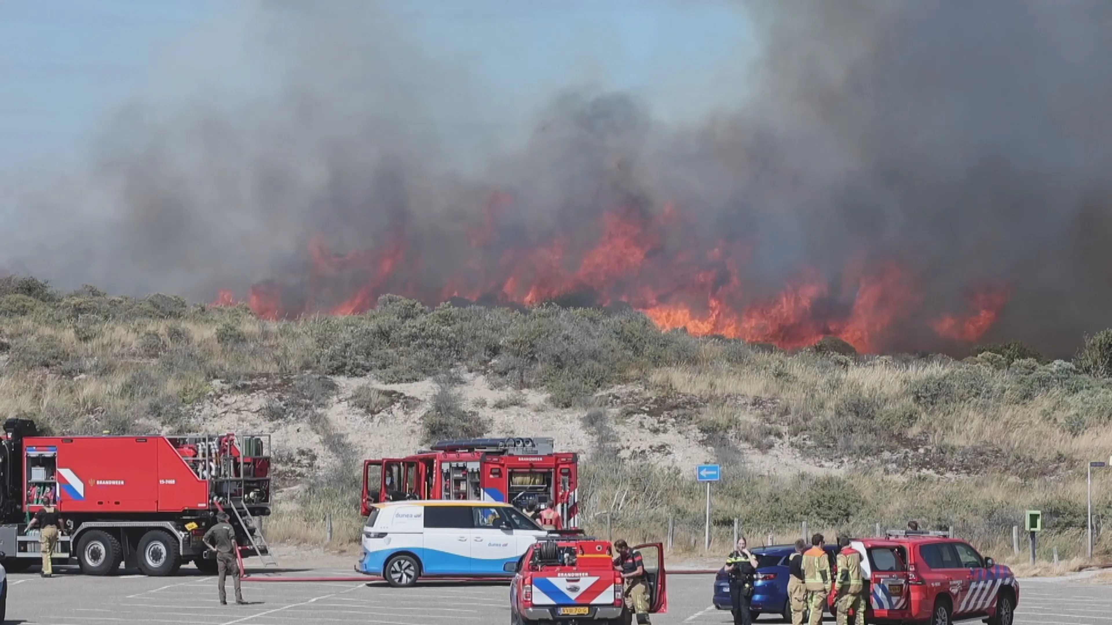 Duinbrand Wassenaar onder controle, geëvacueerde hotelgasten kunnen terug