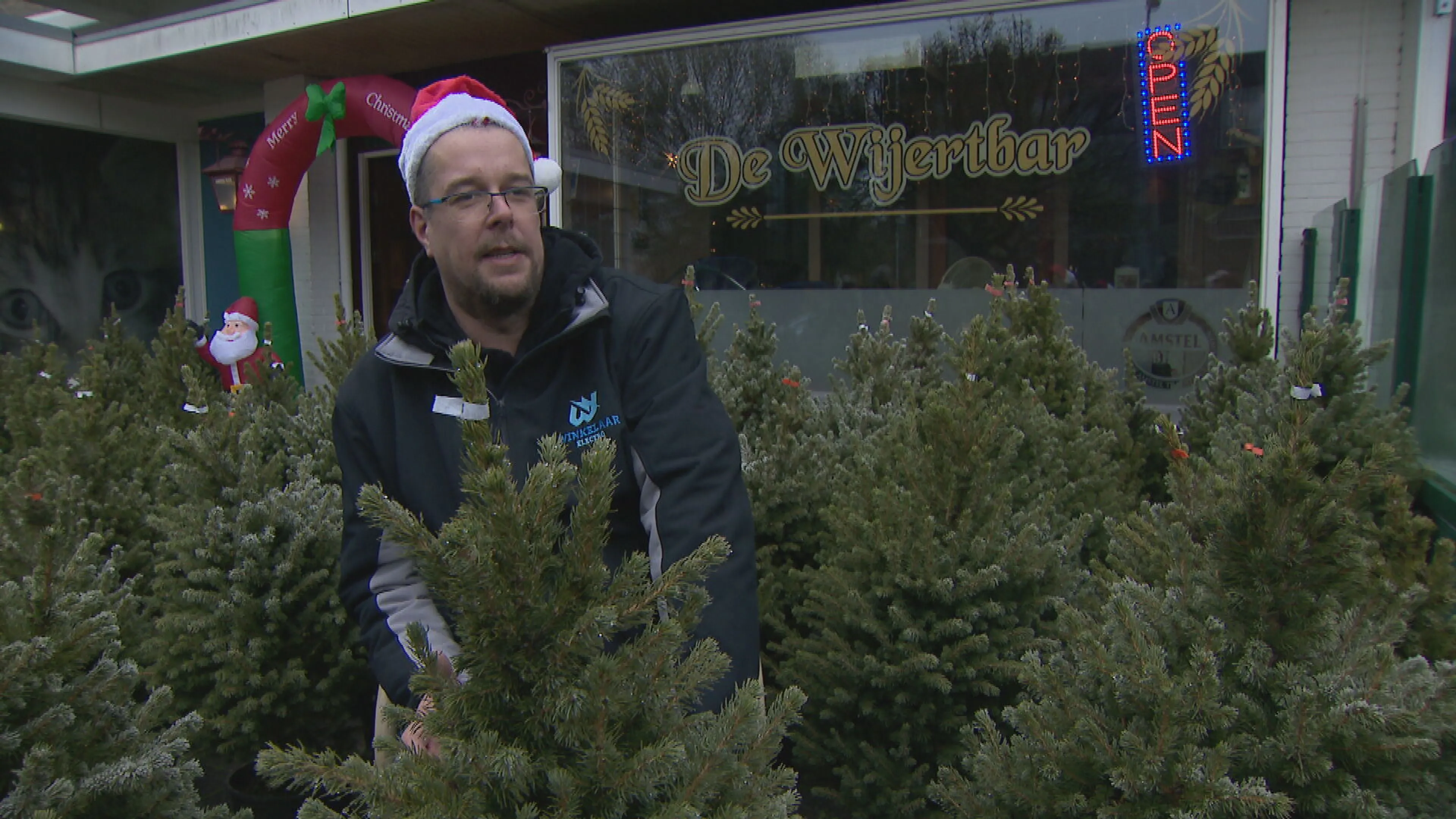 Groningse ondernemers delen gratis kerstbomen uit aan mensen die er zelf geen kunnen betalen