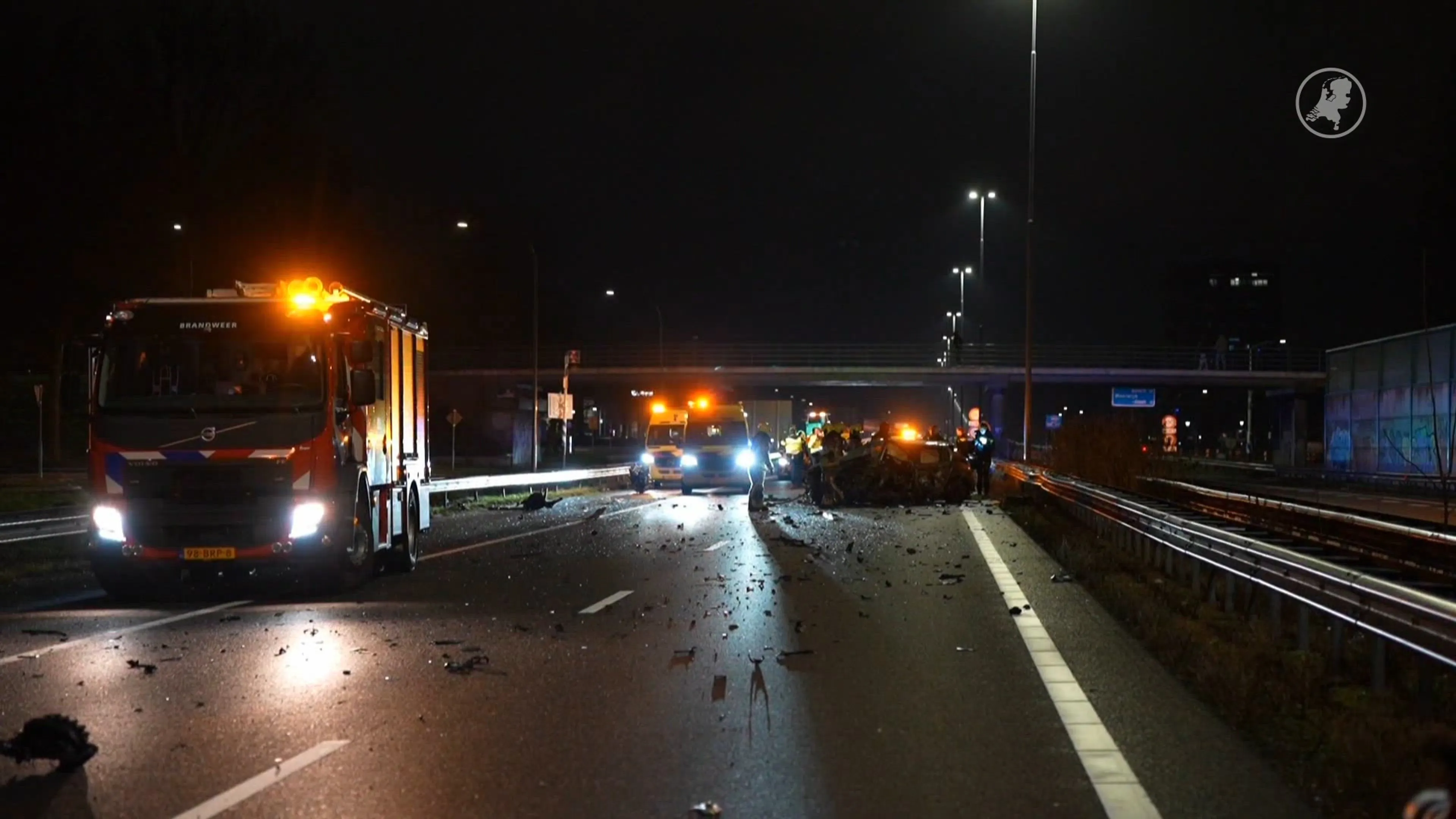 Ook 24-jarige man overleden na spookrijdersongeval op A59 bij Waalwijk