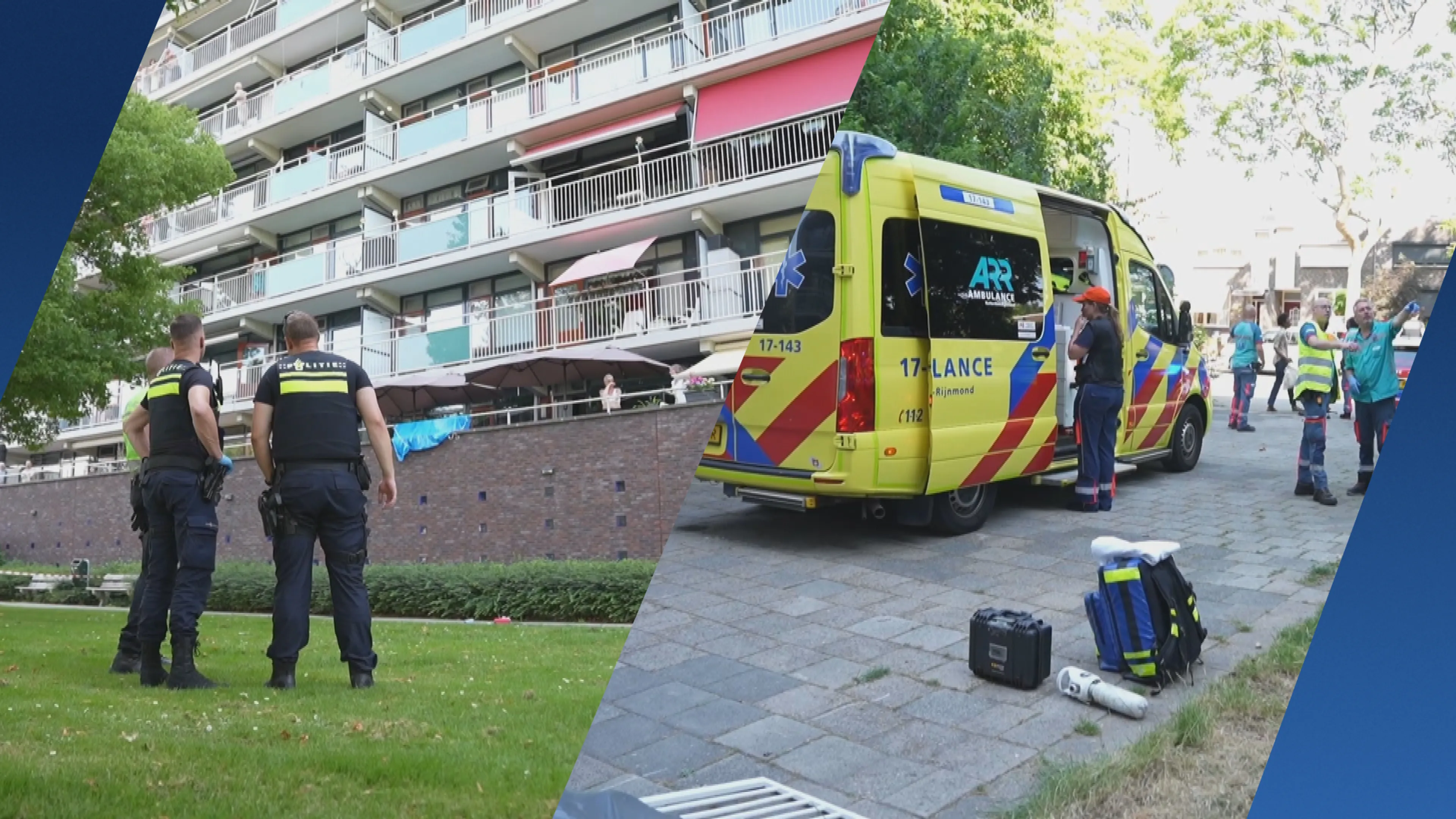 Kind met spoed naar ziekenhuis na val van zevende etage in Hoogvliet