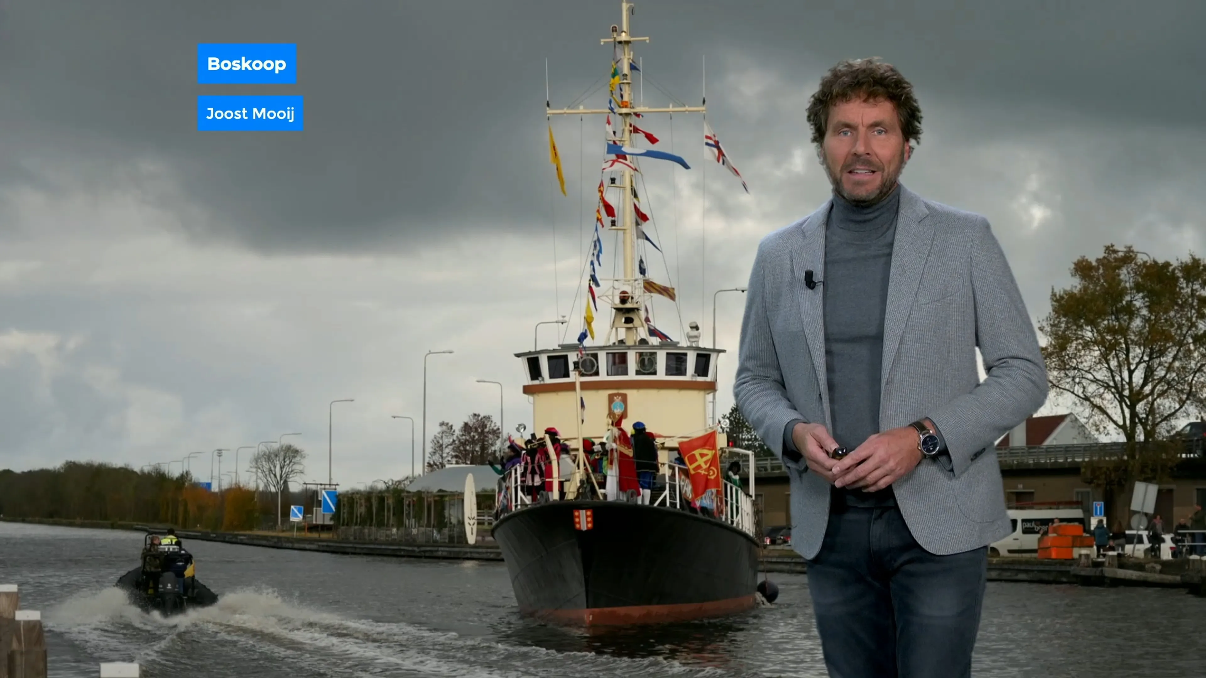 Droog tijdens intocht Sinterklaas, later op de dag op meerdere plekken regen