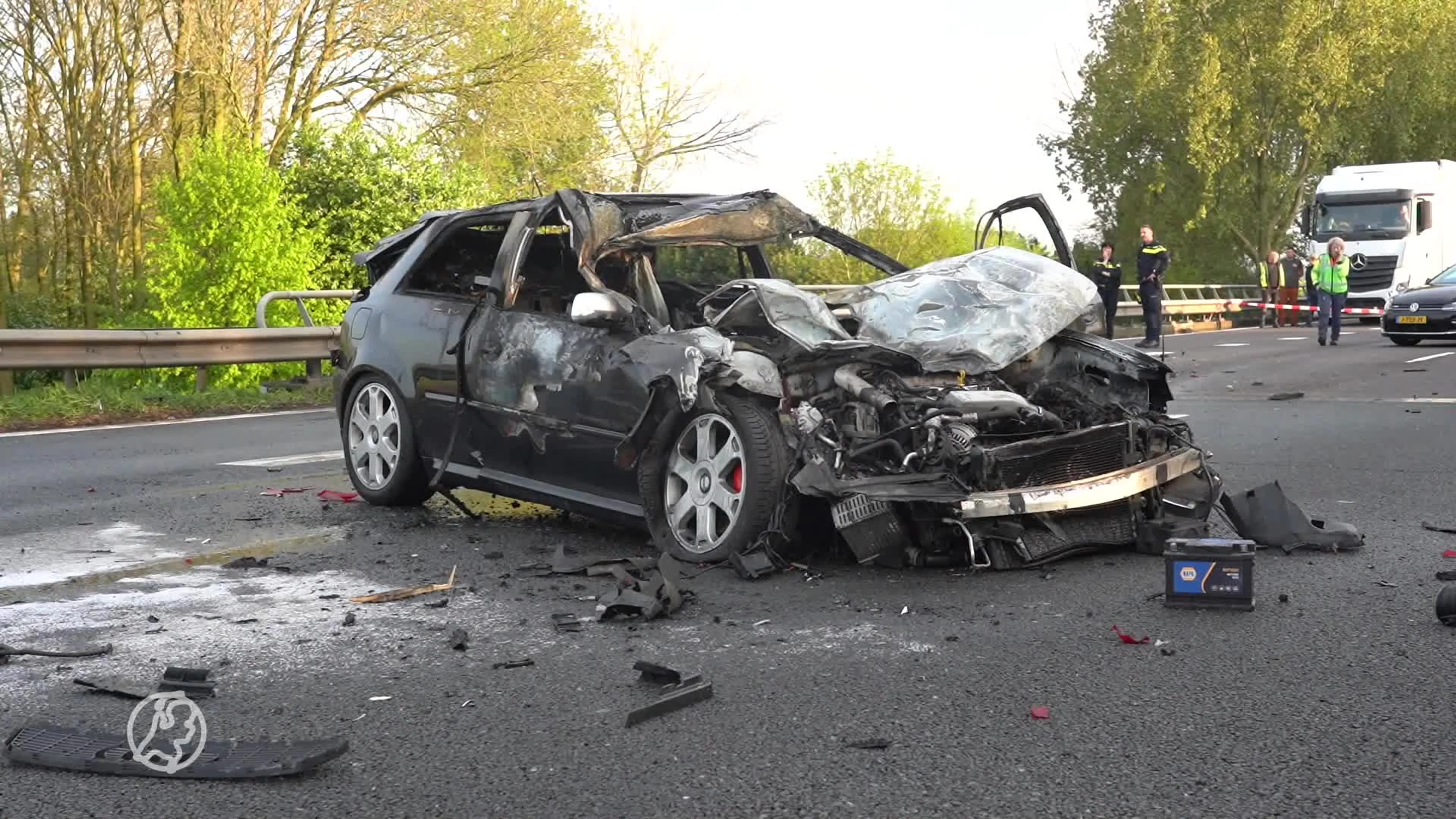 Verdachte gearresteerd na ongeluk en dollemansrit op A27