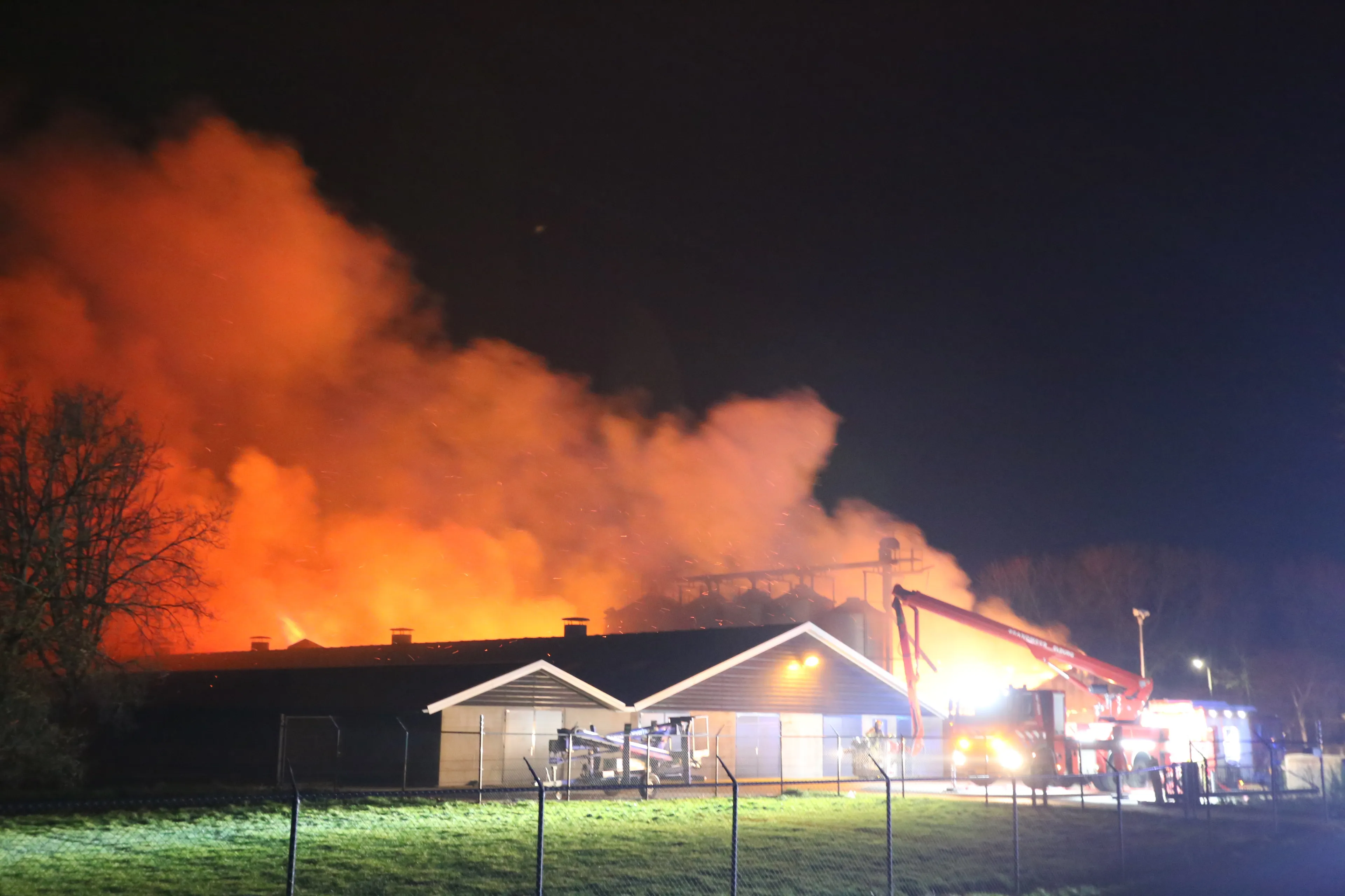 Meer dan 10.000 kippen omgekomen bij brand in Dronten