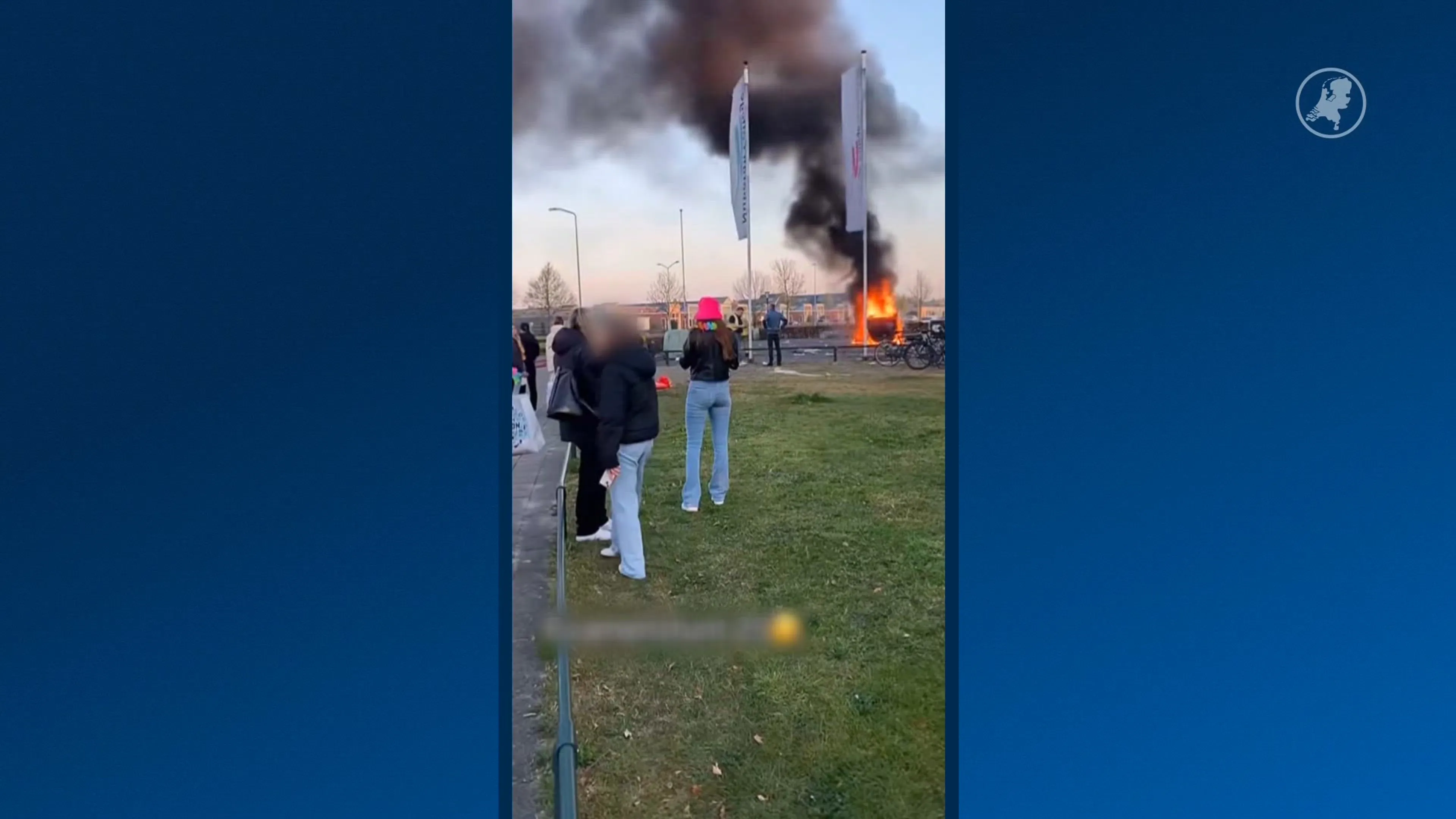 Examenstunts lopen uit de hand: auto in de brand en meerdere aanhoudingen