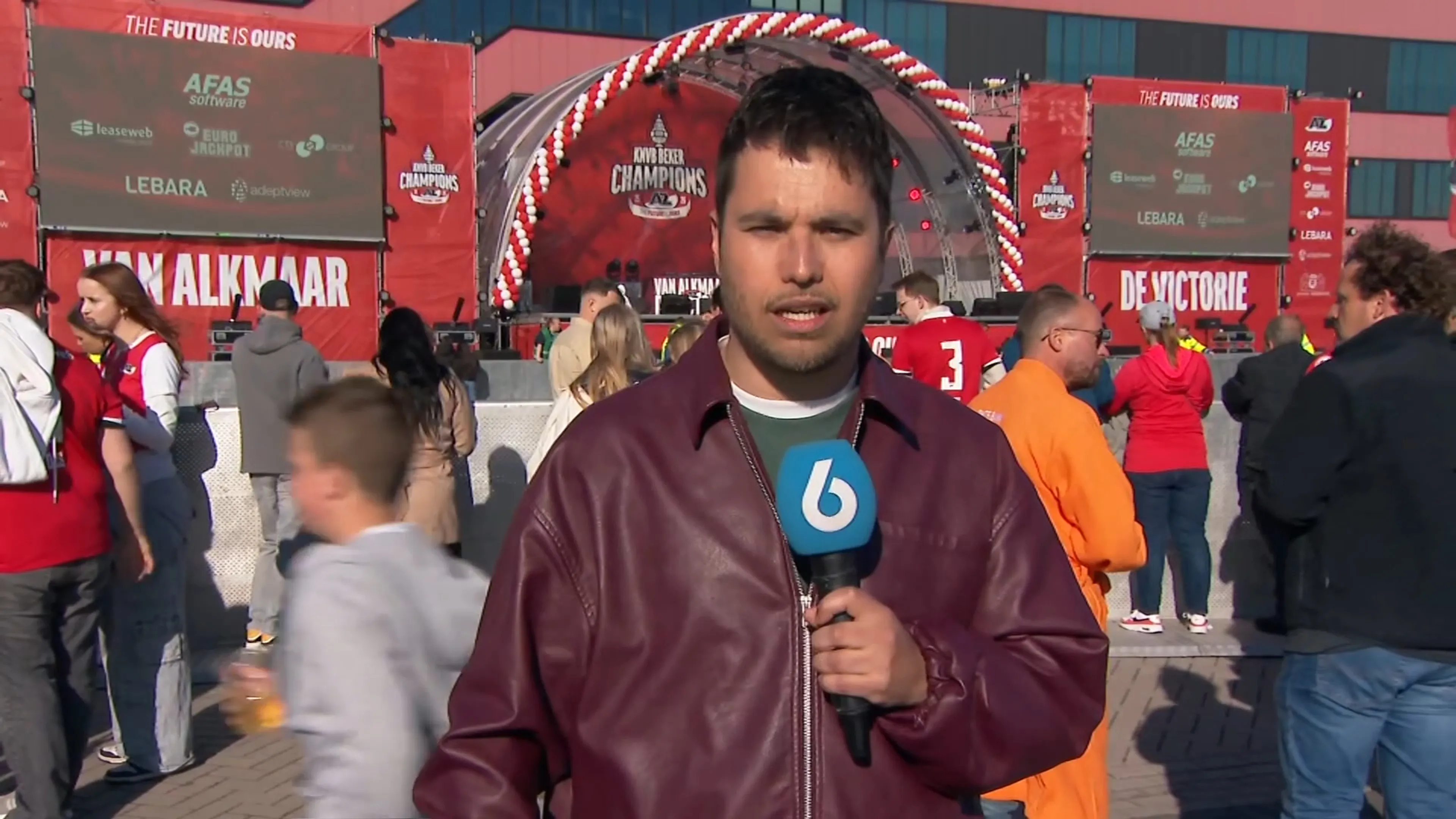 AZ-fans klaar voor huldiging in Alkmaar