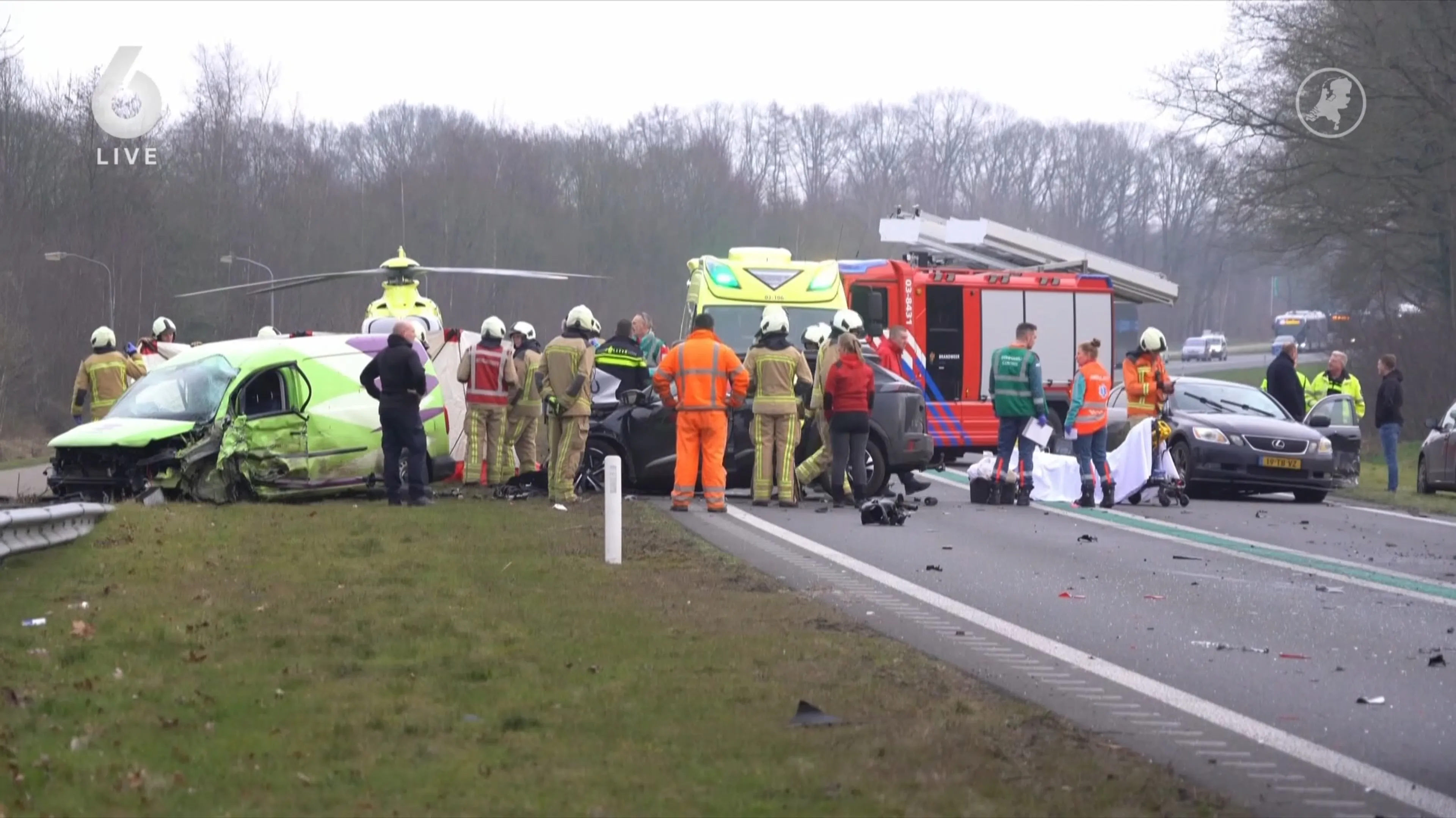 Danny crashte met ouders op dodenweg N34 en vecht nu voor rijbaanscheiding