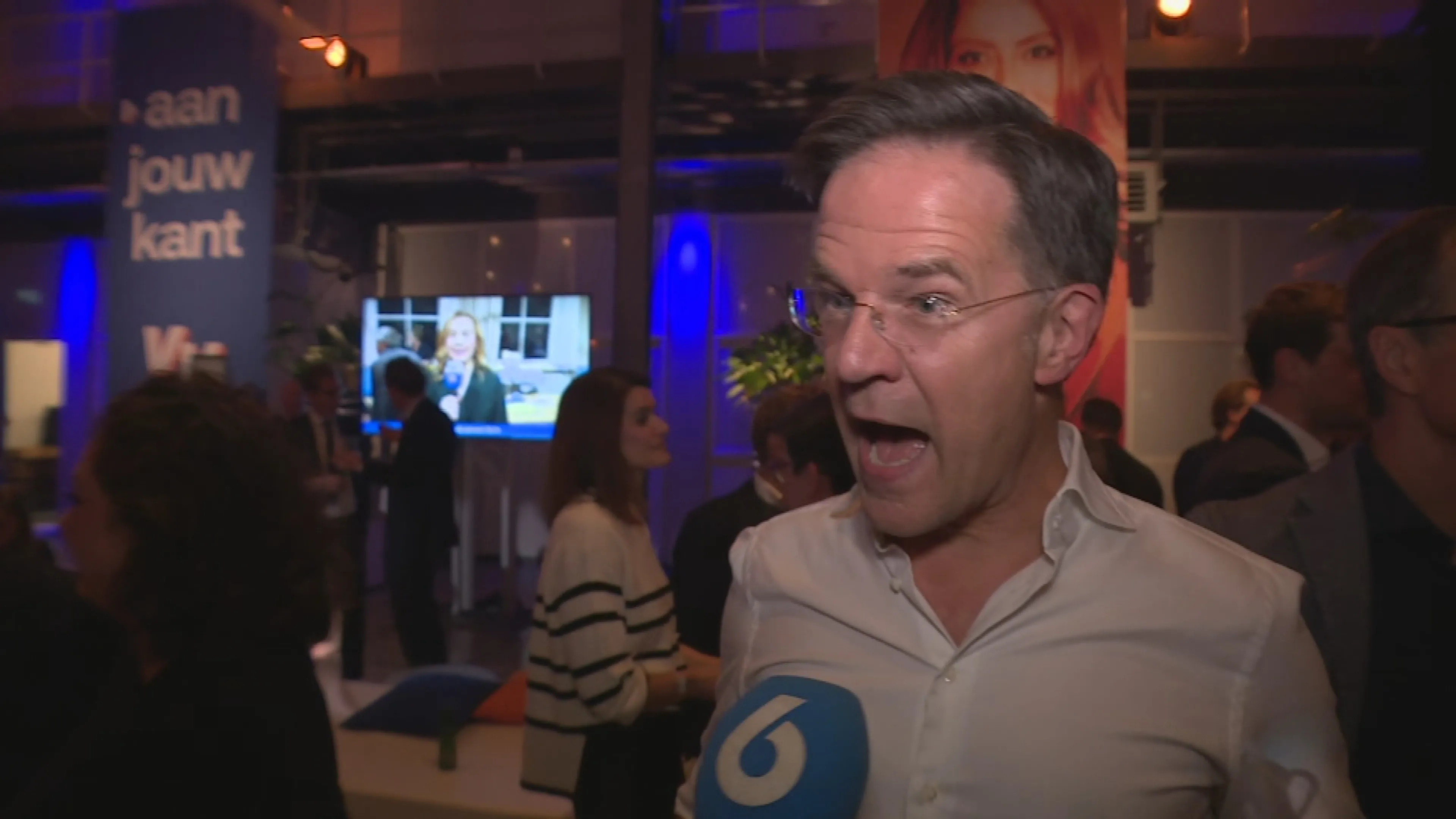Rutte wil alleen praten over bitterballen na overweldigende winst PVV