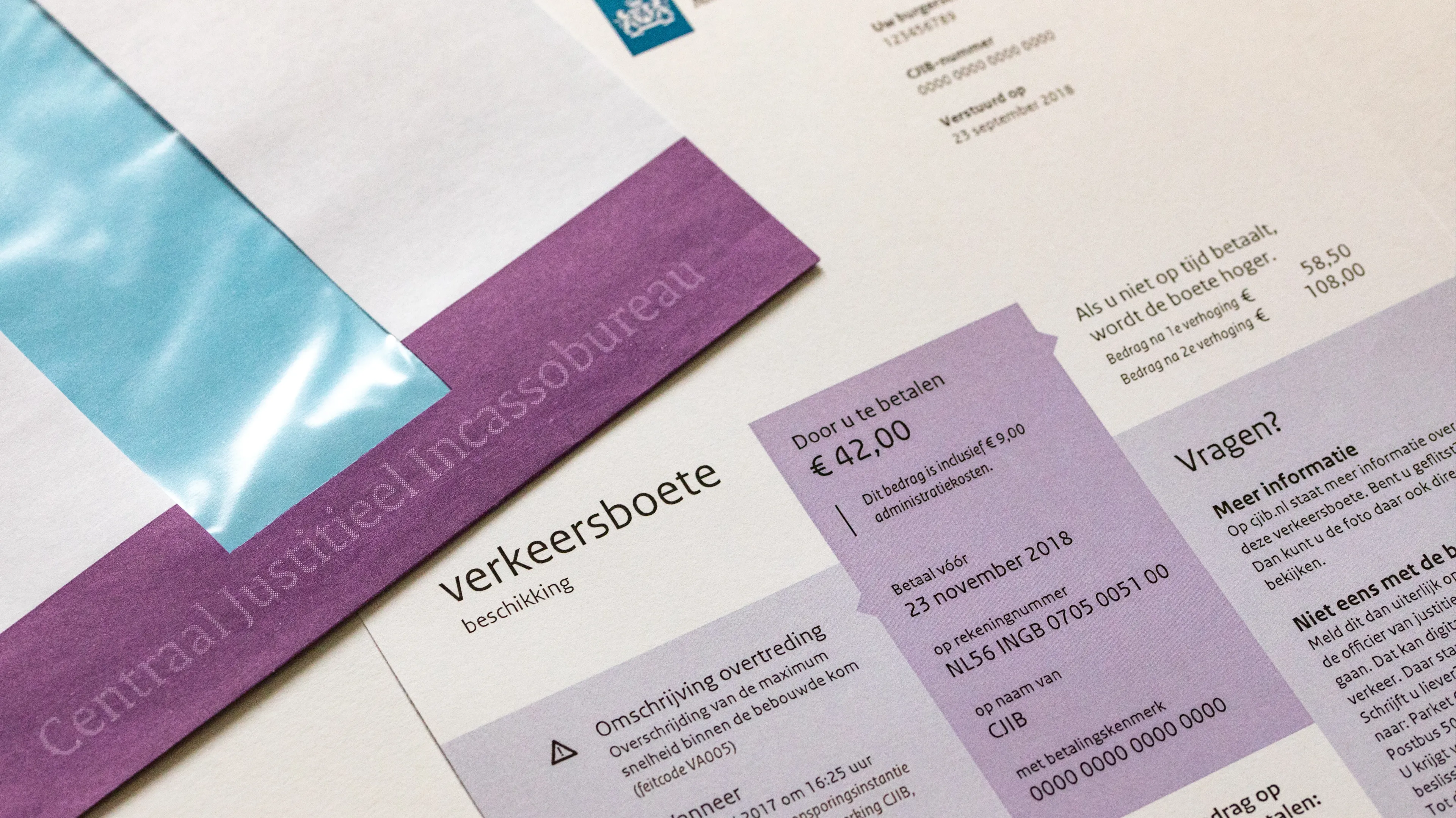 'Verkeersboete vergeten? CJIB geeft voortaan eerst extra waarschuwing'