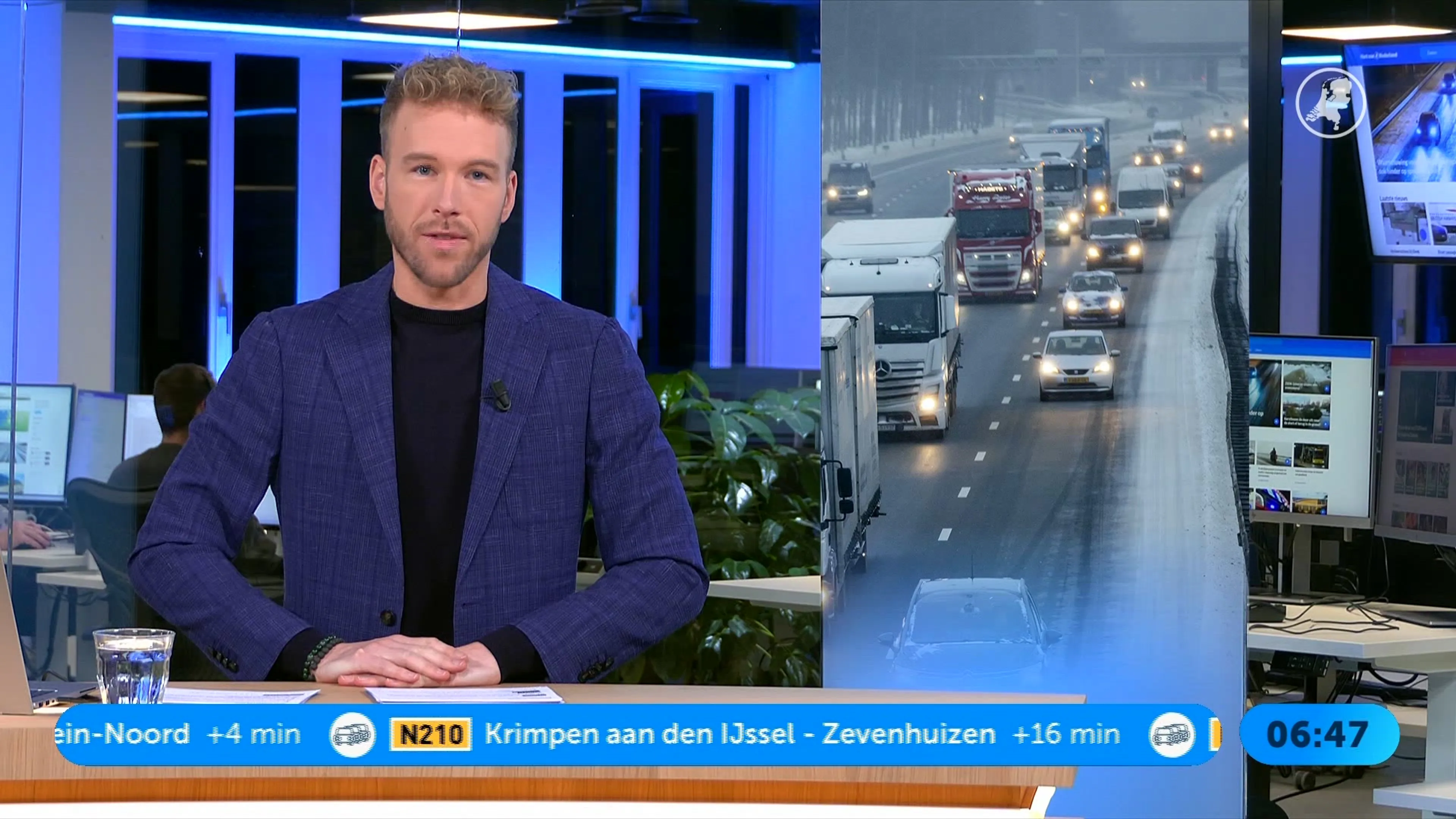 Code oranje in westen om gladheid, code geel in rest van het land