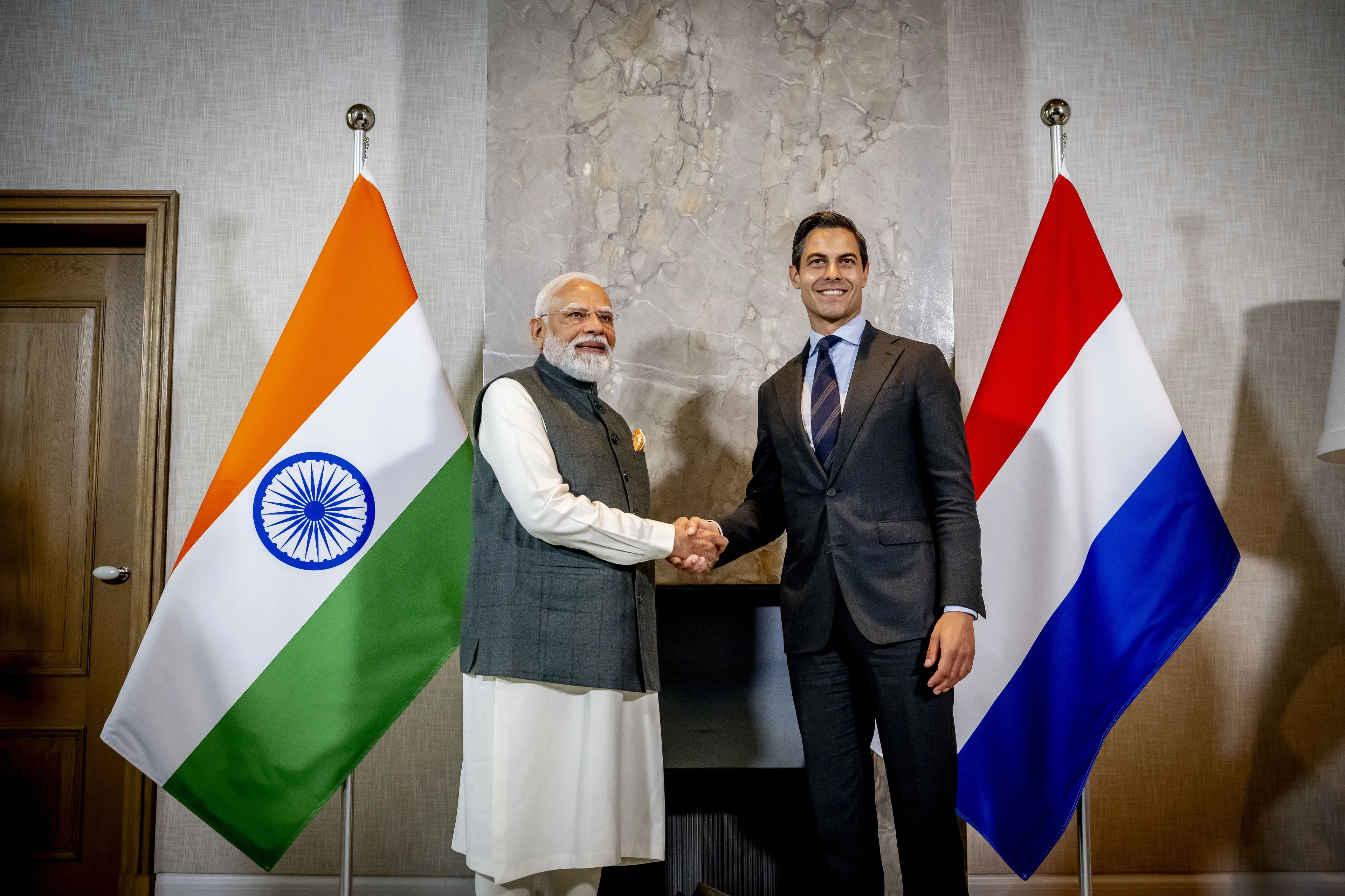 Even wennen of vertaalfout? Modi noemt Rob Jetten ineens Mark Rutte