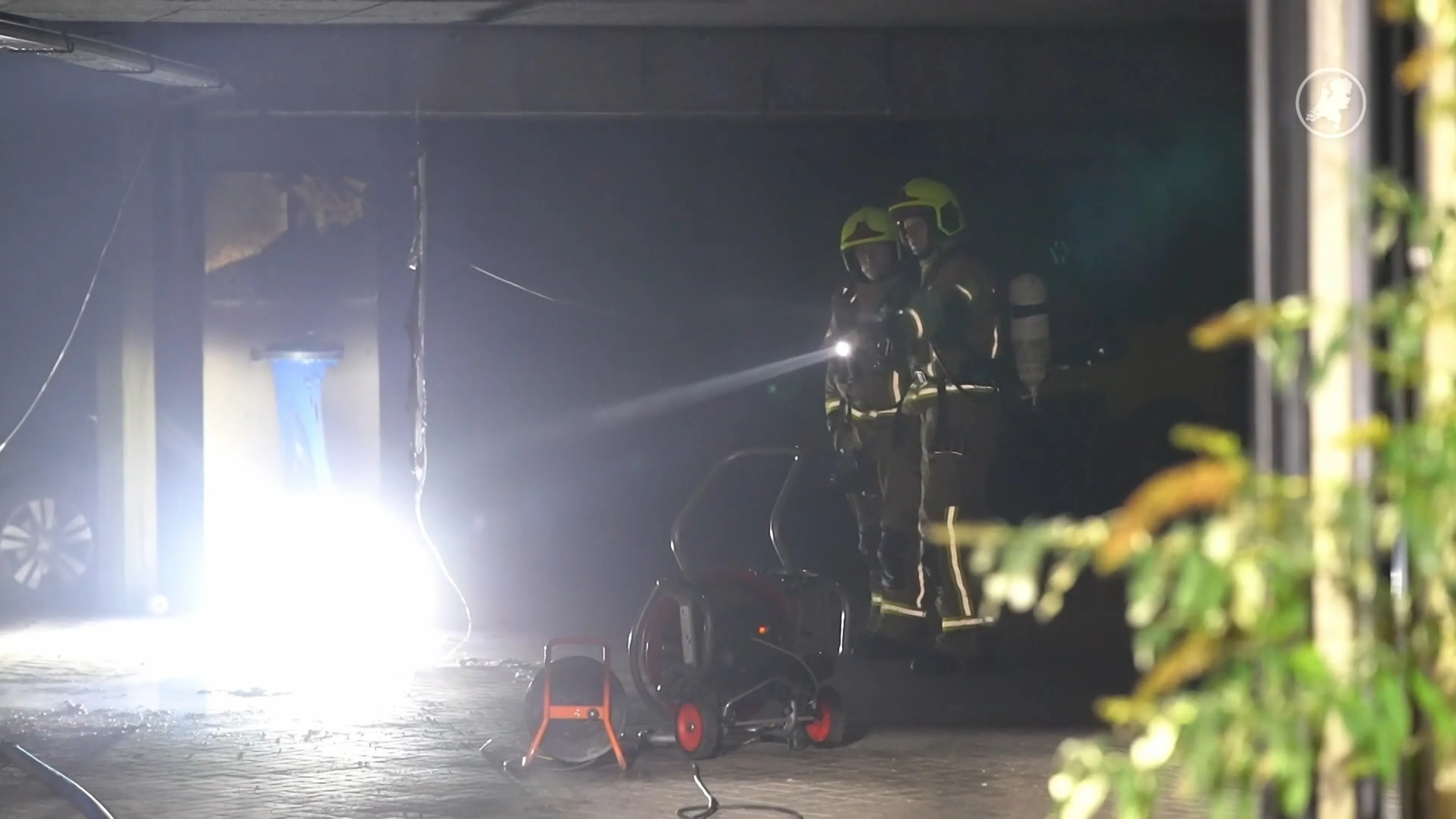 Grote brand in parkeergarage Rotterdam