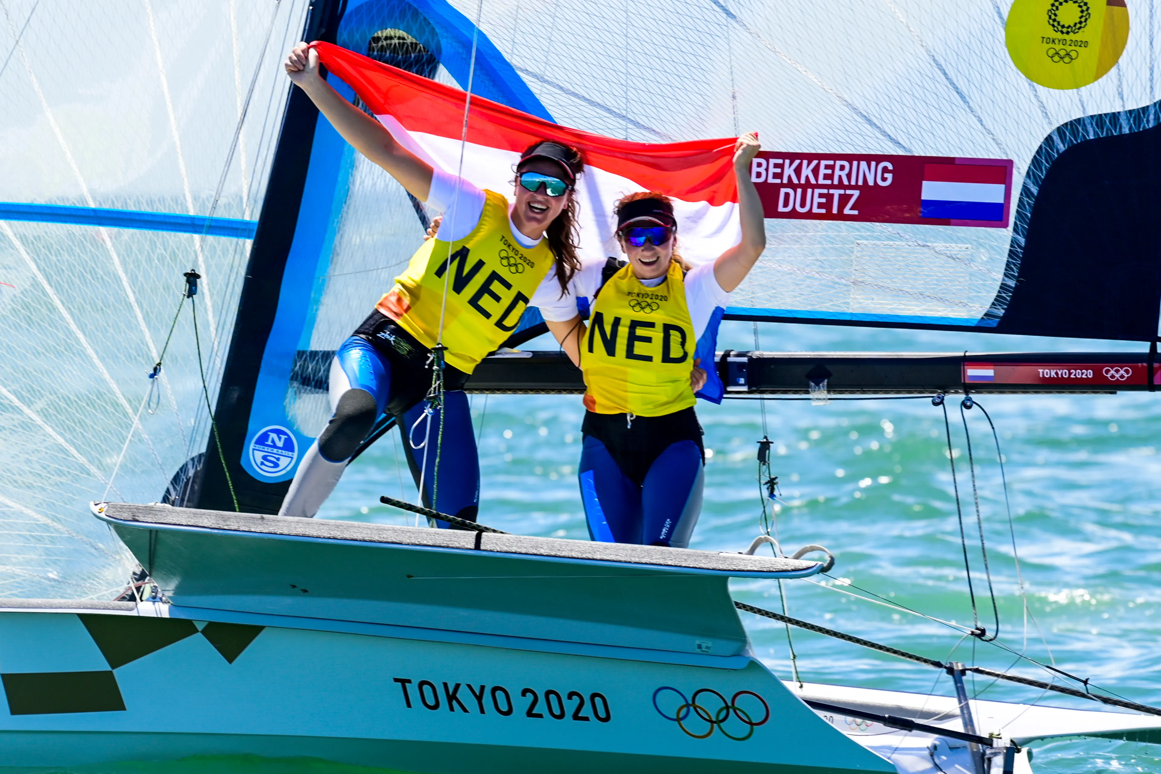 Zeilsters Duetz en Bekkering pakken brons na teleurstellende medalrace