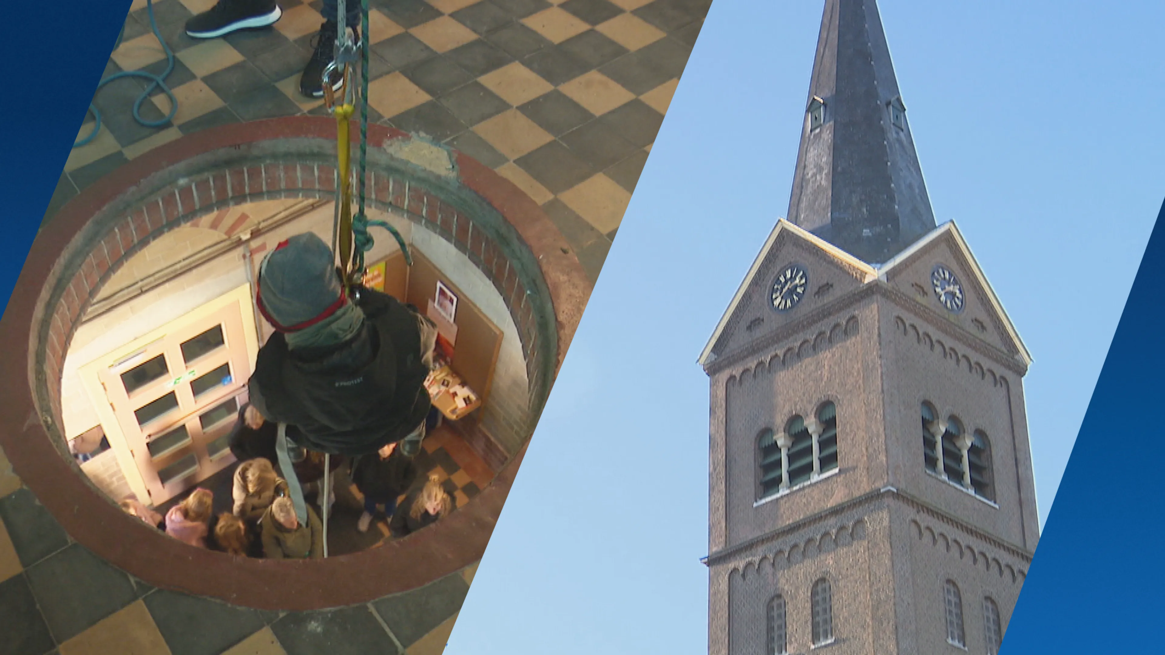Bijzondere kersttraditie in Assendelft: abseilen in de kerk