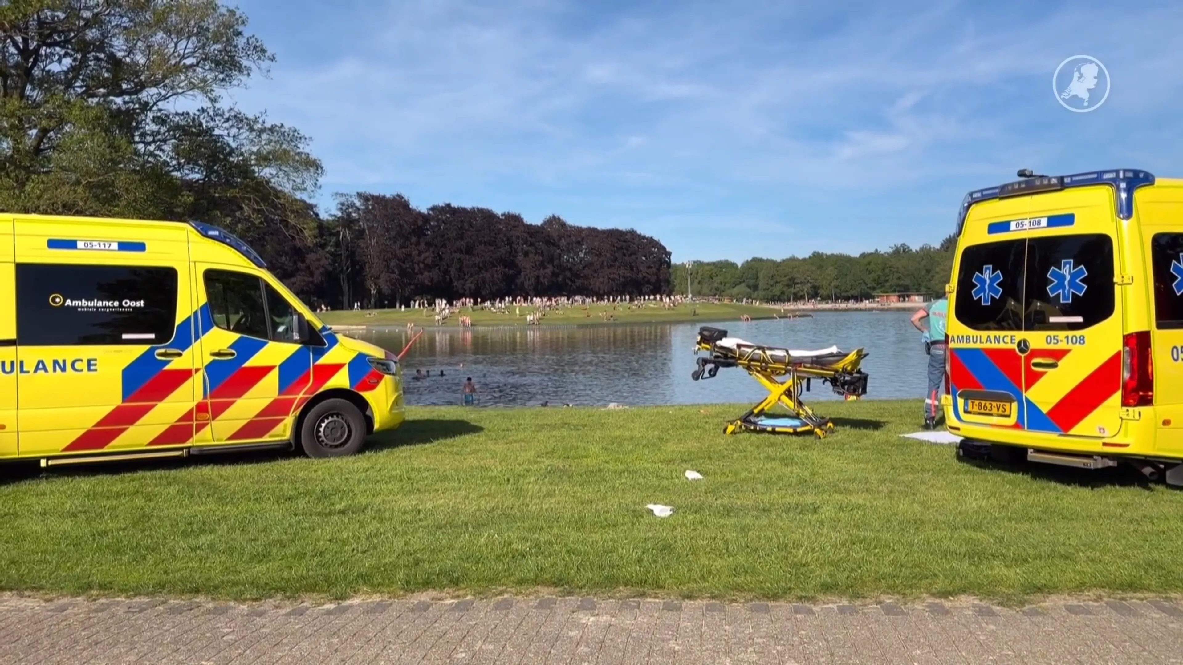 Bezoeker recreatieplas overleden, politie gaat uit van ongeval
