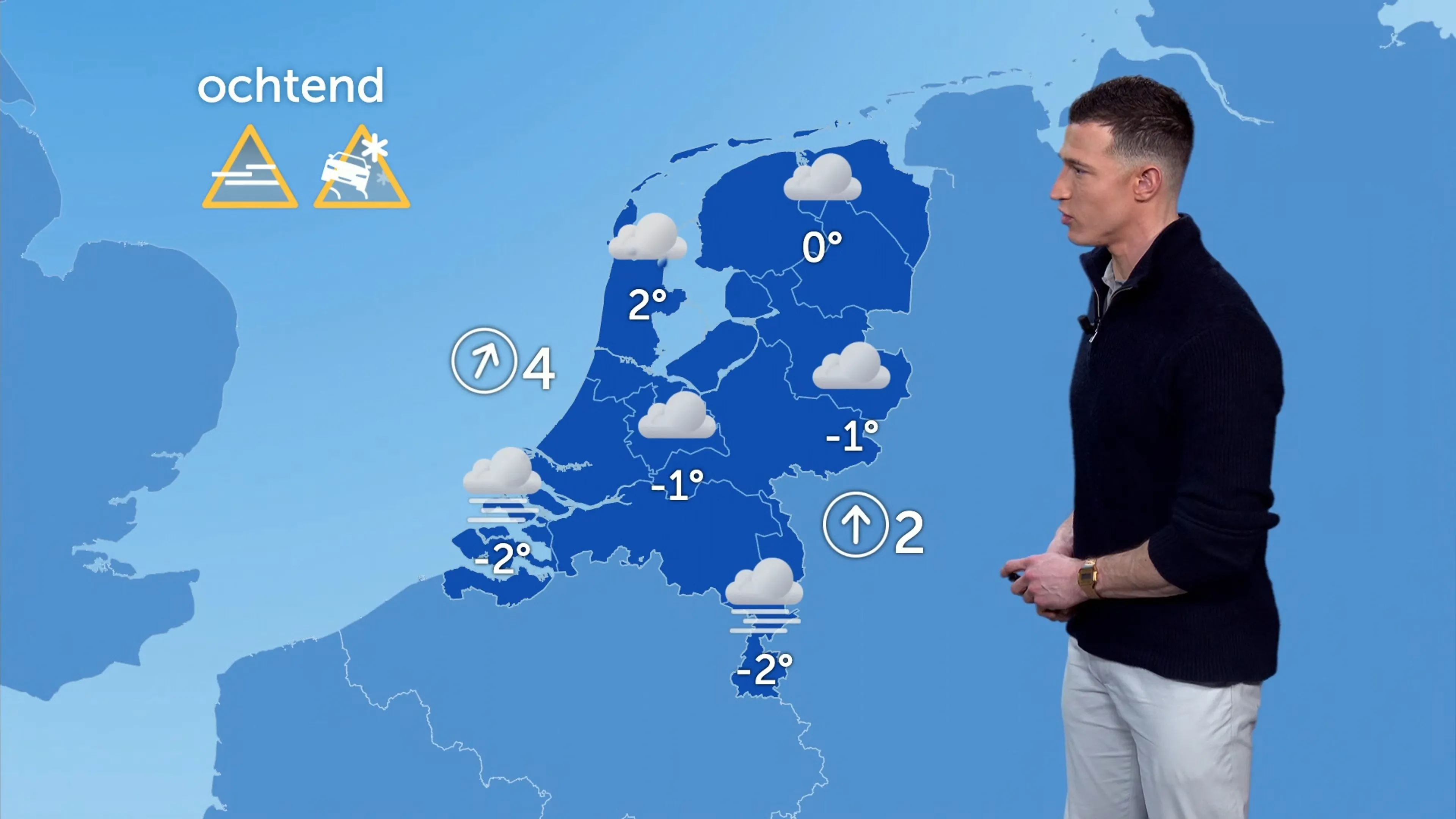 Grijze en kille dag voor de boeg, zon breekt later door