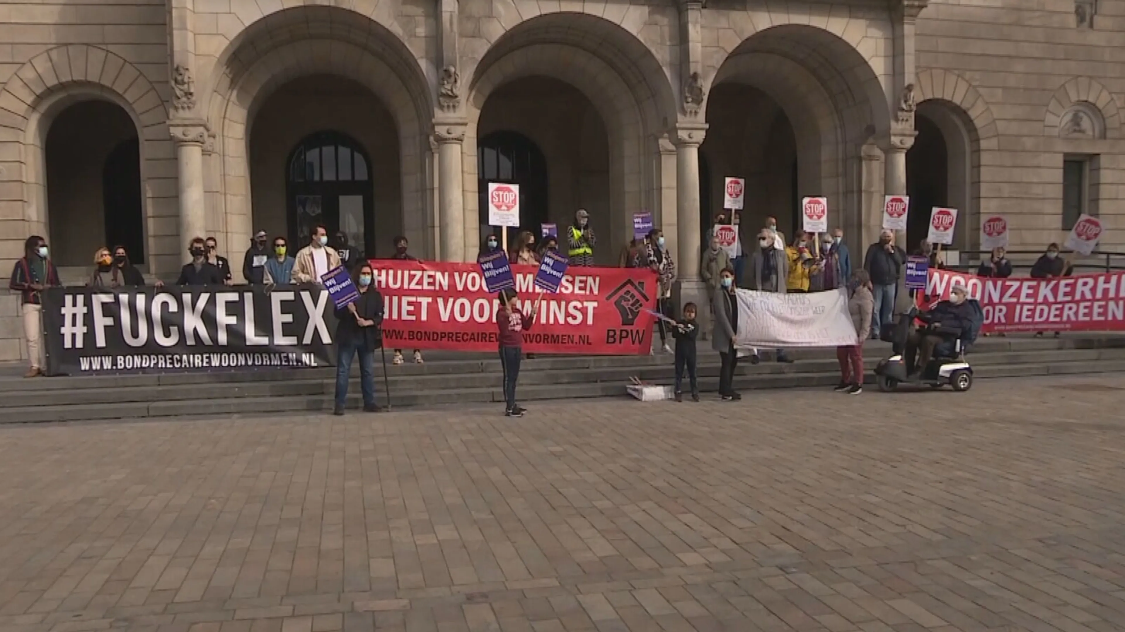Deze huurders zijn volgende week dakloos en voeren daarom actie: 'Ik kan geen kant op'