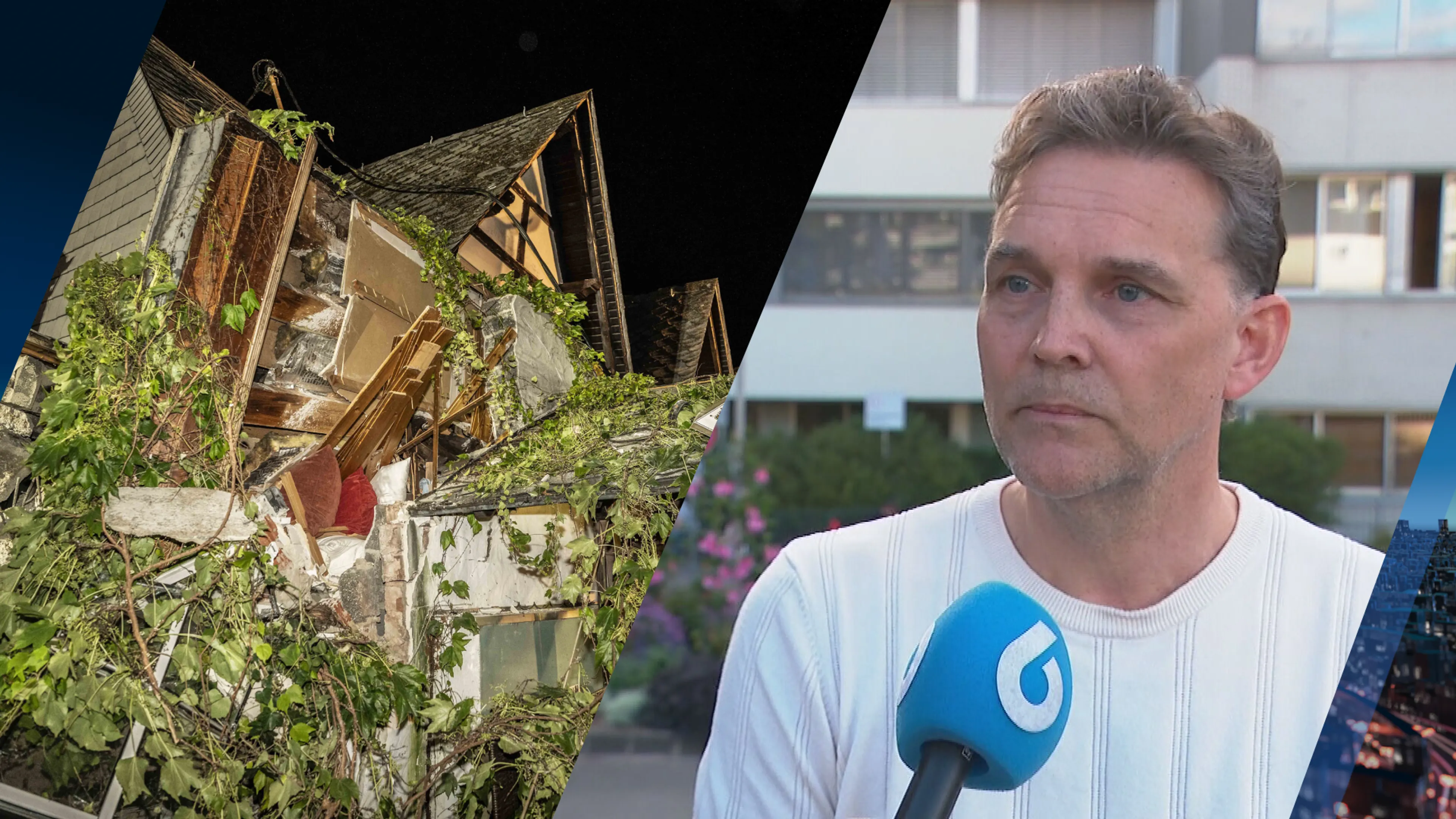 Auke krijgt telefoontje van familie onder Duits puinhotel: 'schoonvader, ga bidden'