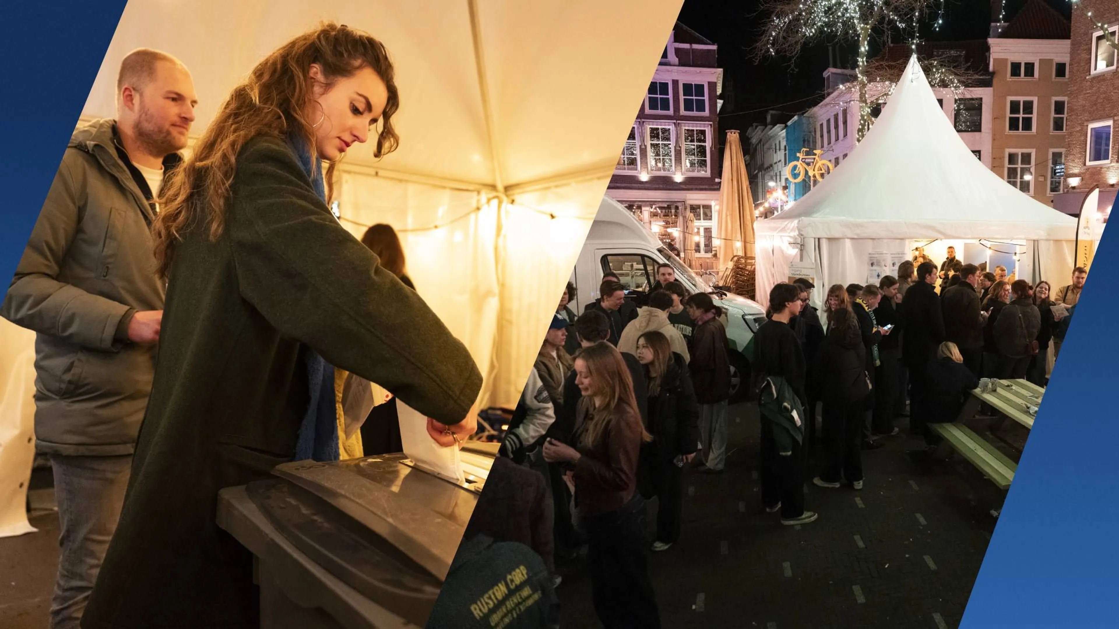 Opvallend druk bij nachtelijk stemmen: 'Hartstikke vol' 