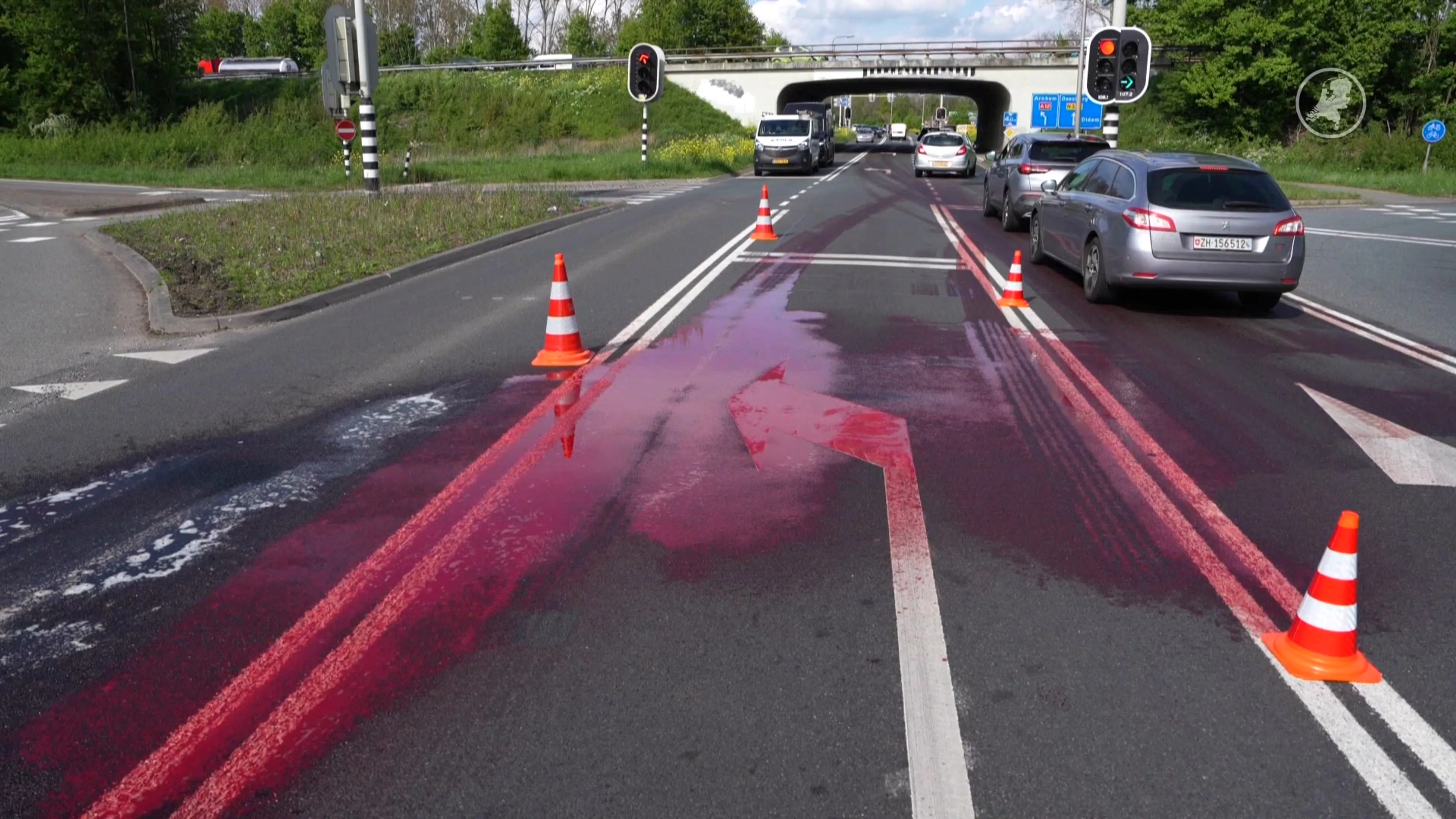 Luguber beeld: bloedbad op kruispunt bij A12 in Zevenaar
